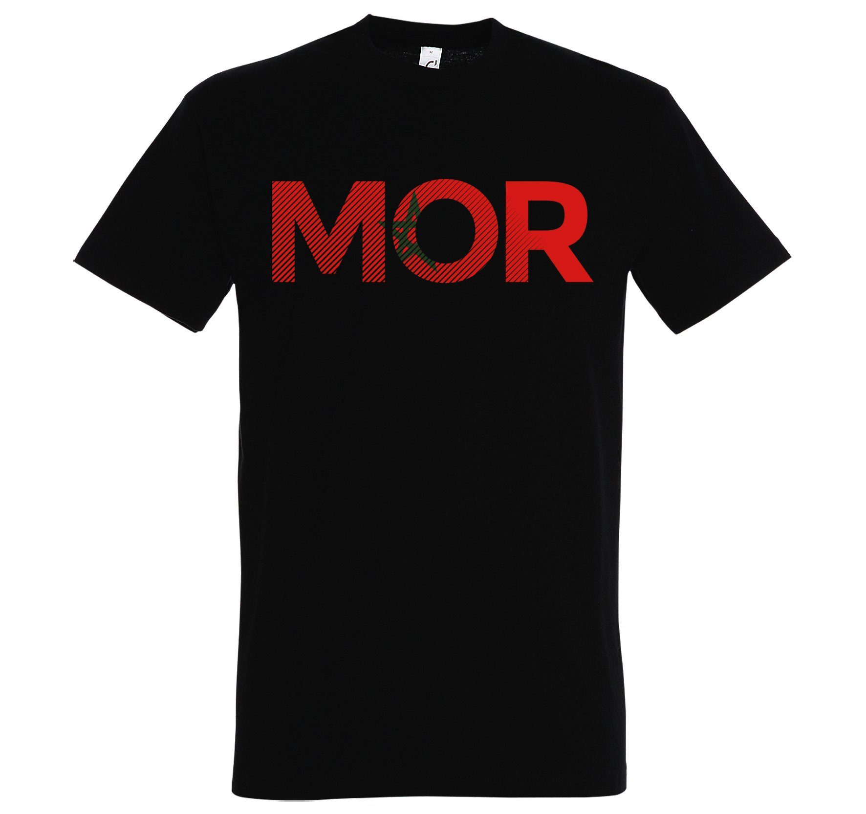 T-Shirt Marokko Herren T-Shirt im Fußball Look