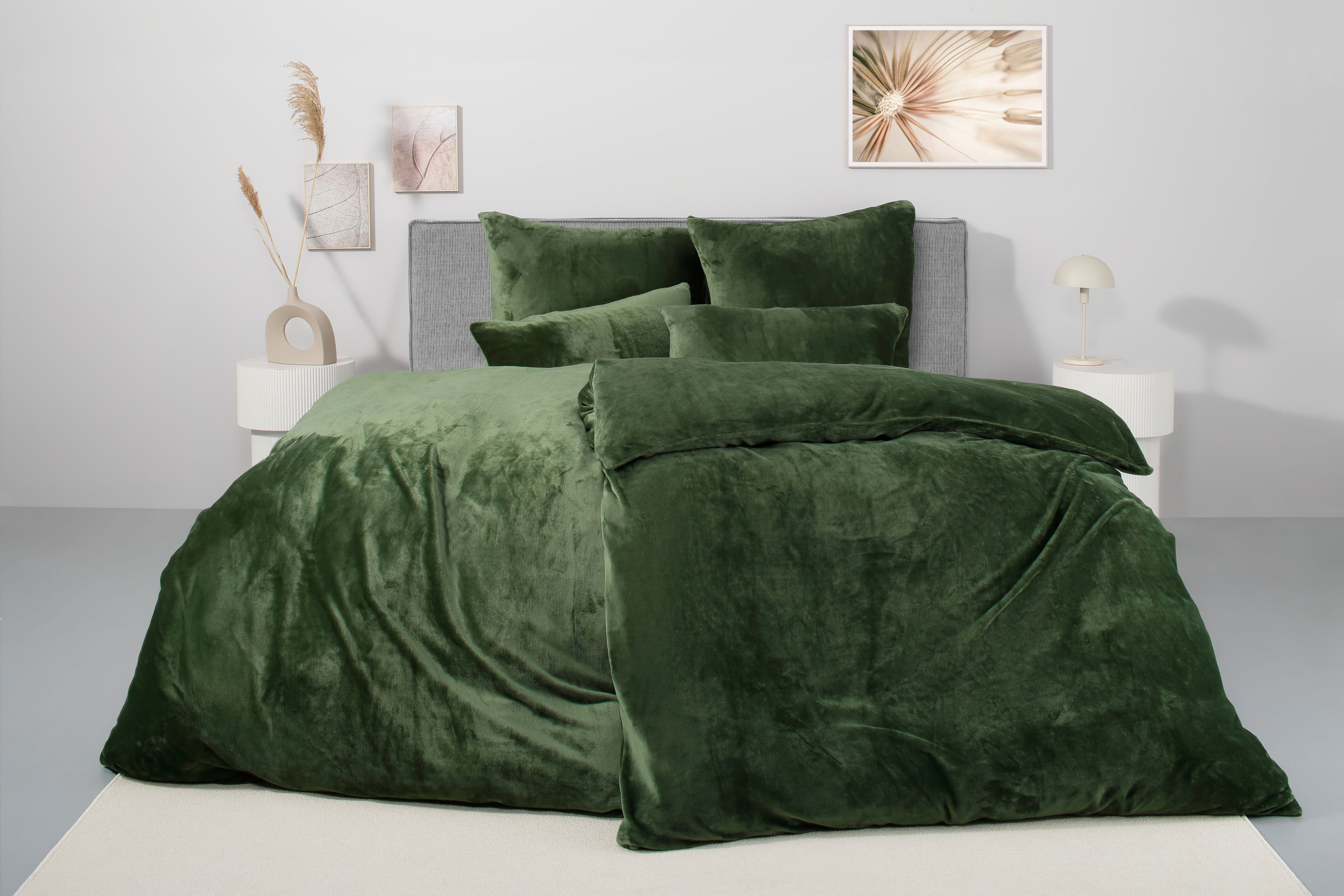 my home Постельное белье Desner3, Microfaser, 2 teilig, Постельное белье mit Reißverschluss, Cashmere-Touch, kuschelig & weich