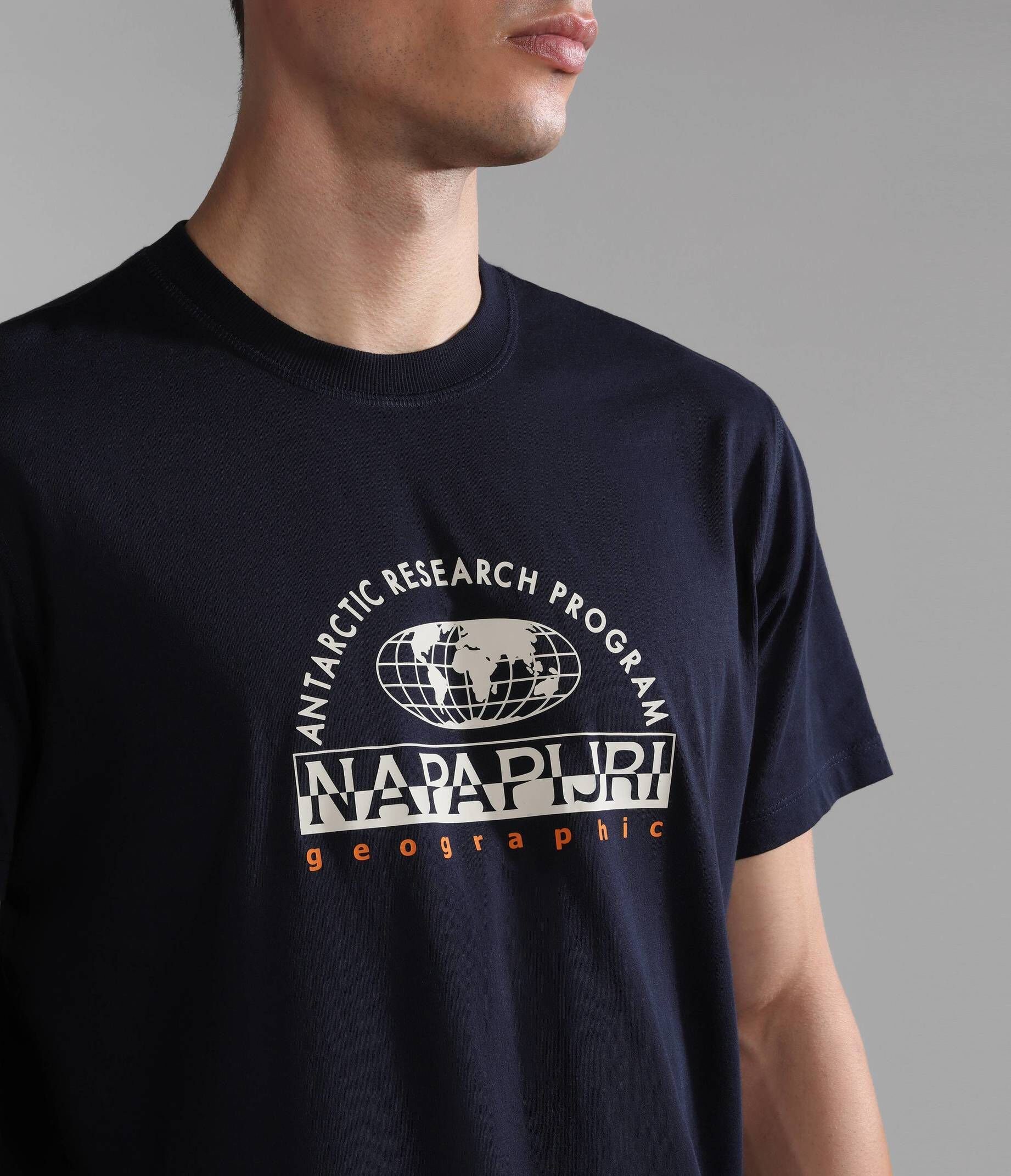 S-MACCAS T-Shirt Napapijri (52) Herren (1-tlg) marine T-Shirt