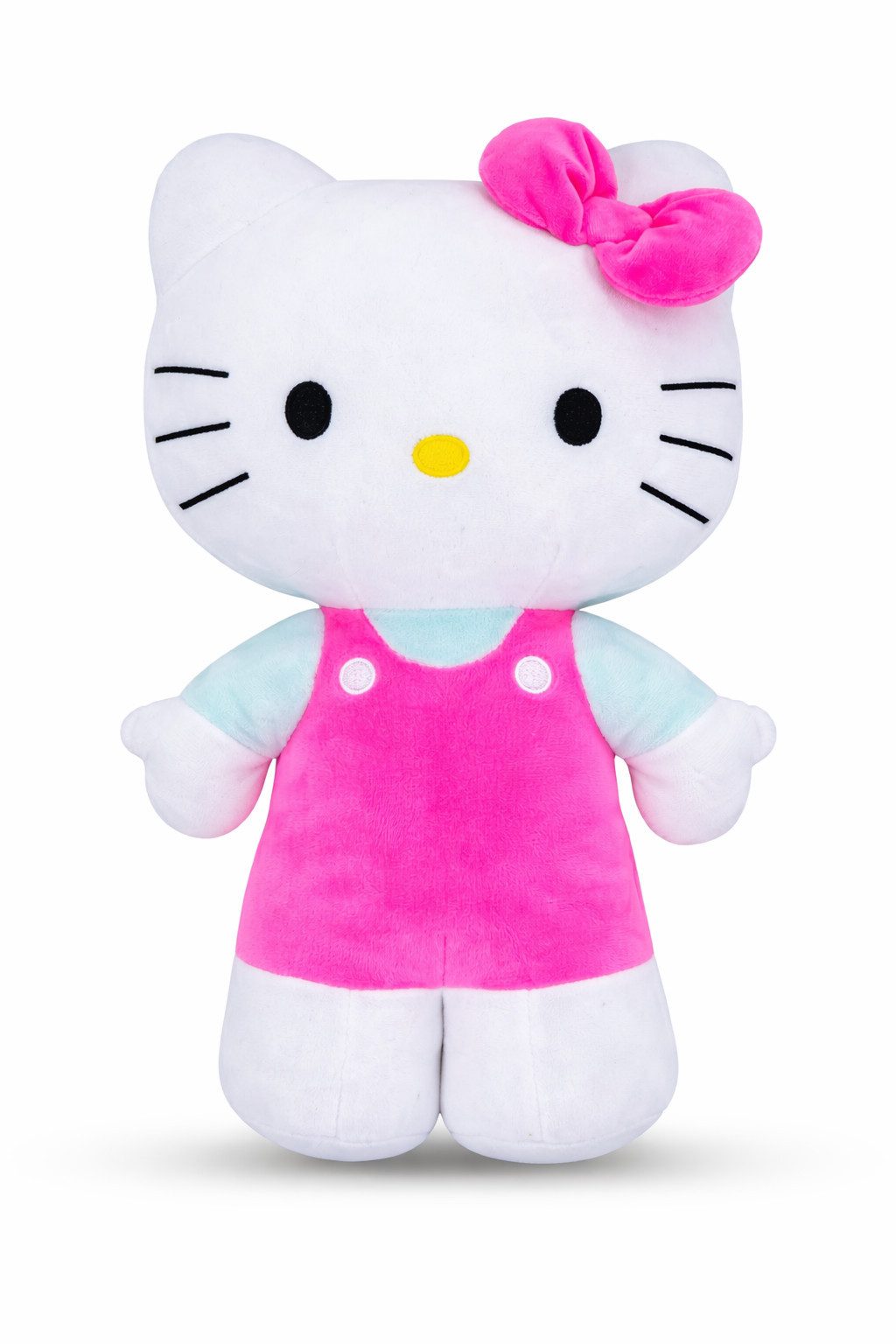 SANRIO Kuscheltier Hello Kitty Kuscheltier Plüschtier 23 cm Stofftier Schleife pink (Set, 1-St., Geschenk-Set), Stofftier Sale Geschenke für Mädchen Jungen Kinder Babys spielen