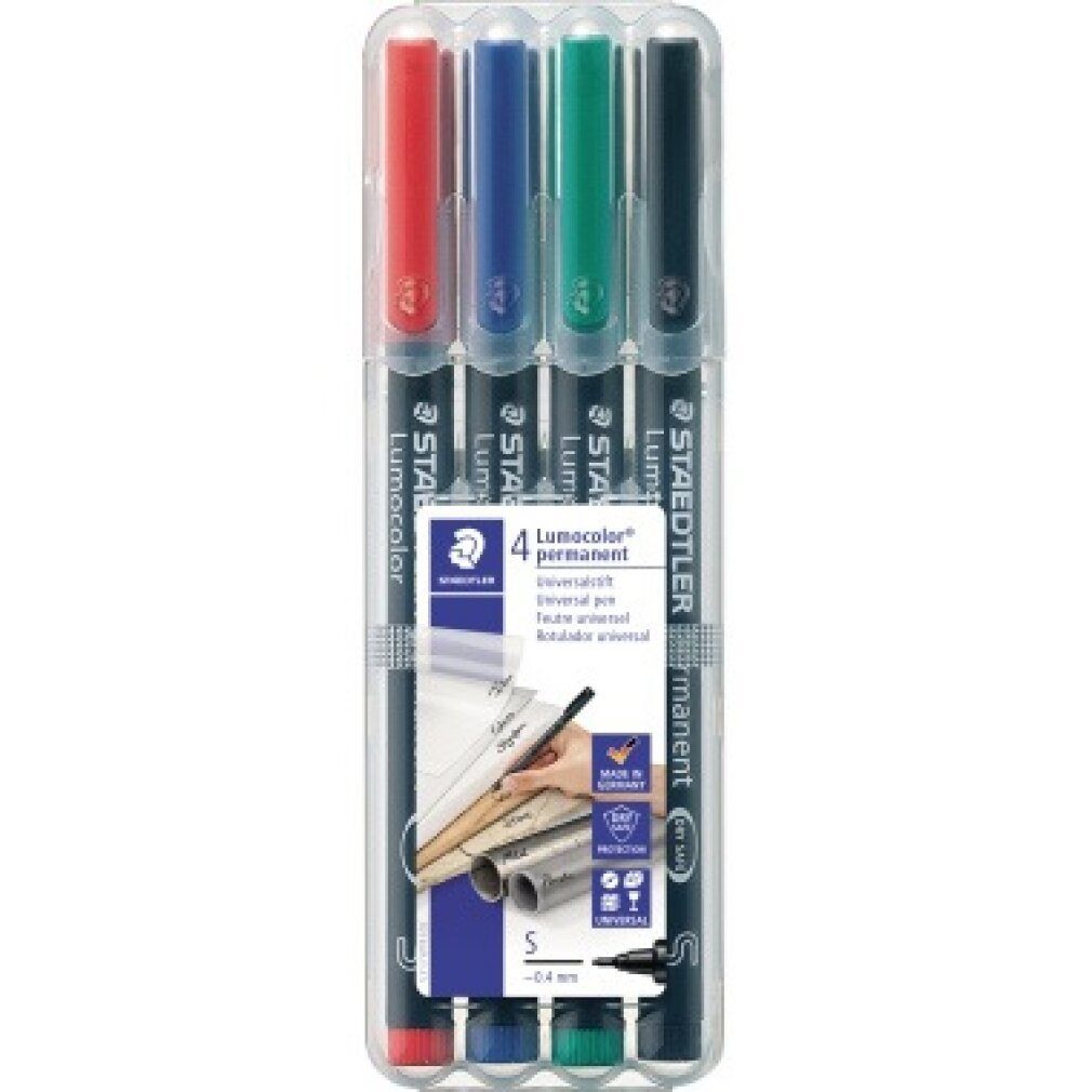 Marker Folienstift Lumocolor S perm 4St