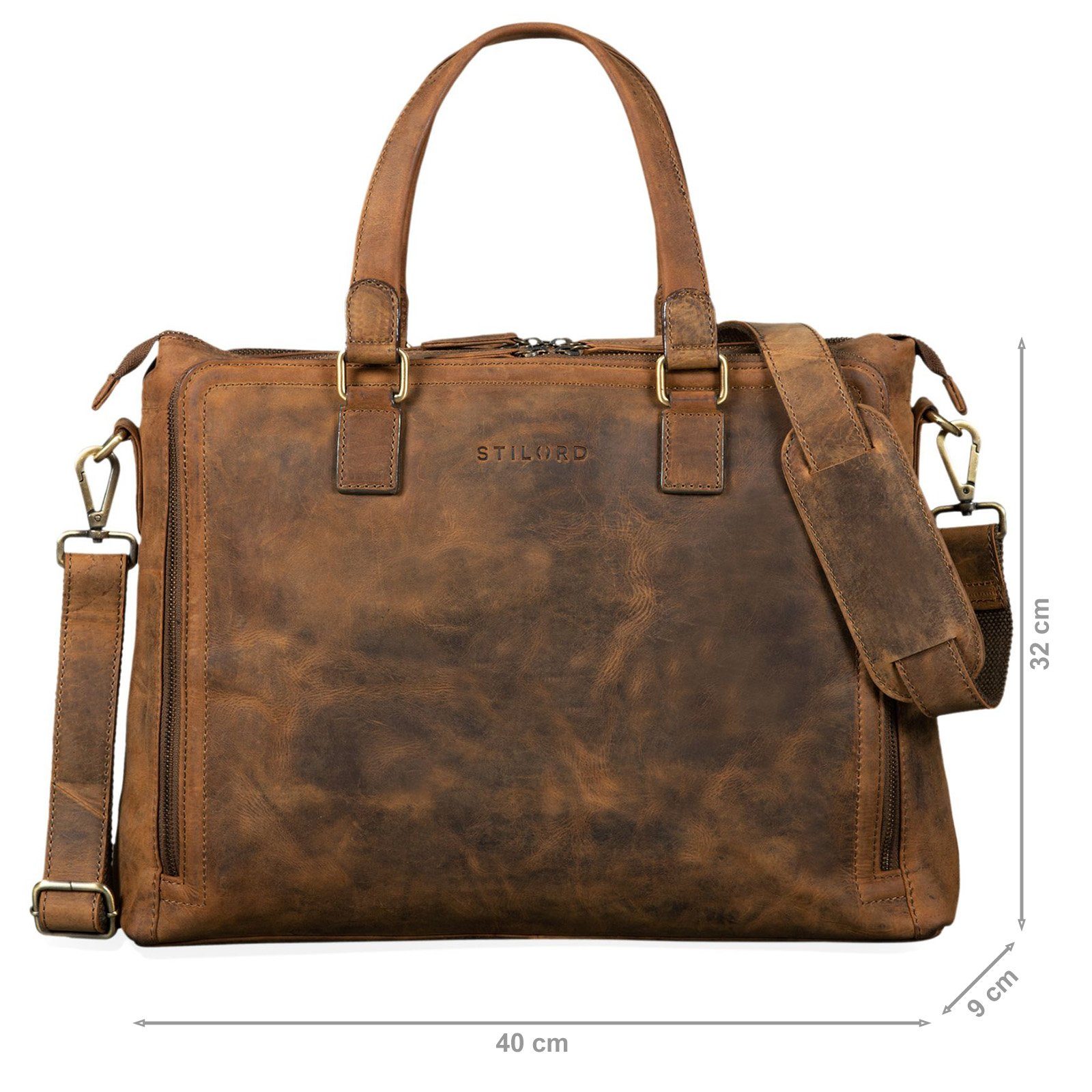 STILORD Handtasche "Claire" Businesstasche Damen Leder