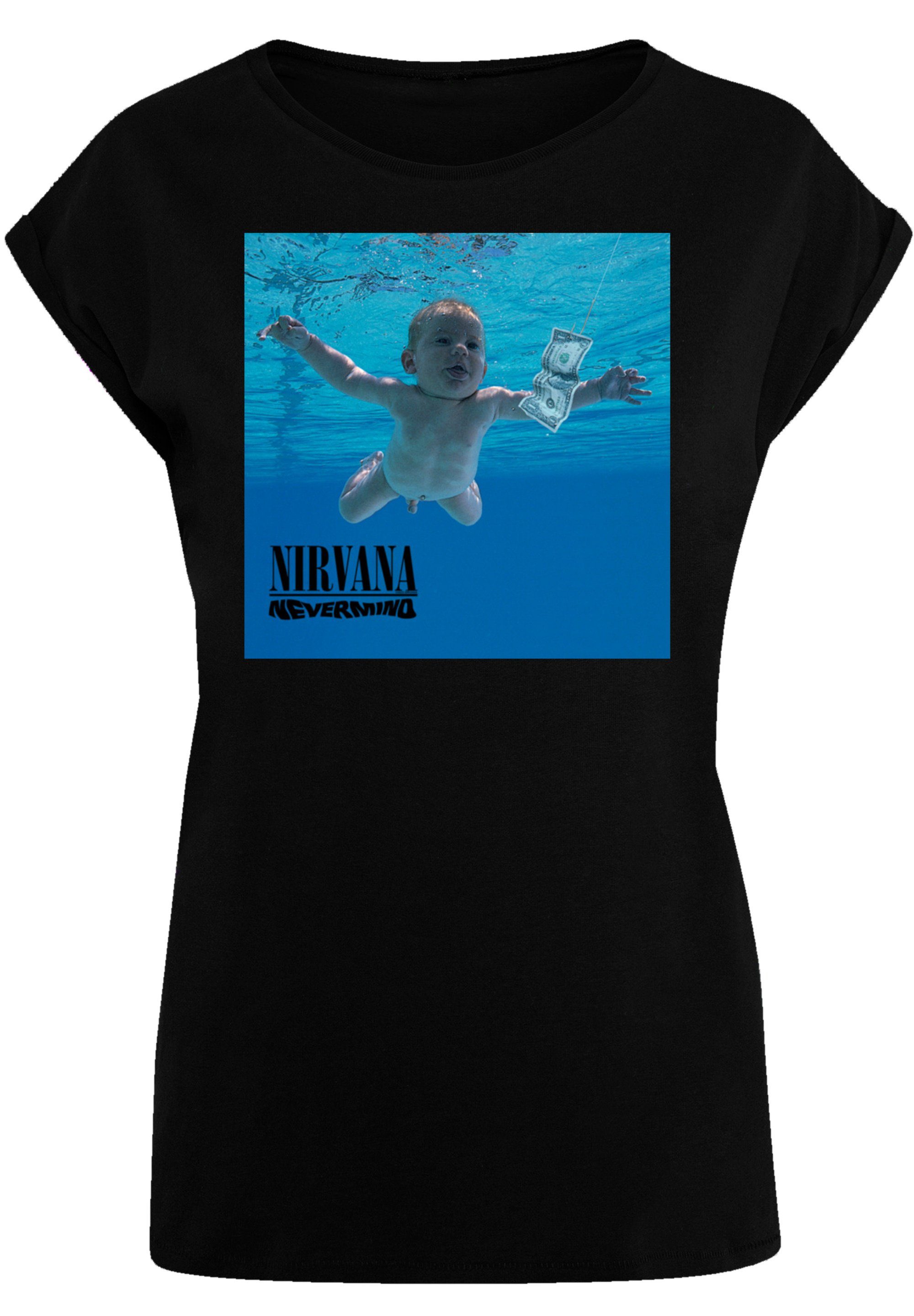 Album schwarz T-Shirt Nevermind Band Premium F4NT4STIC Rock Nirvana Qualität