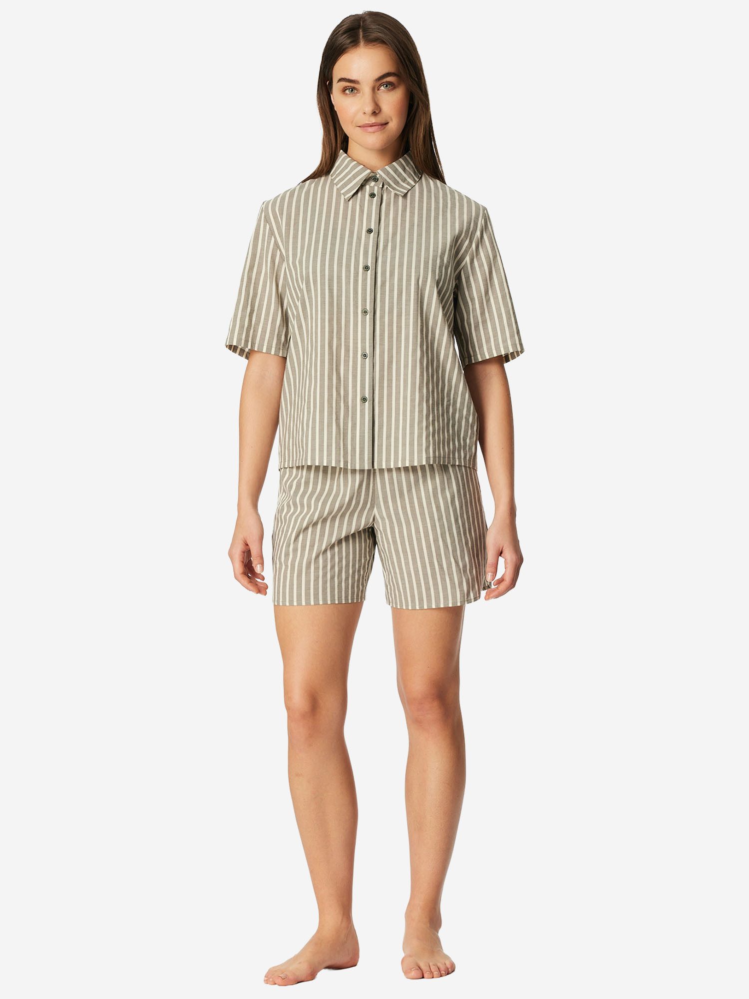 Schiesser Pyjama Selected Premium (2 tlg) Schlafanzug, Pyjama Set, Nachtwäsche
