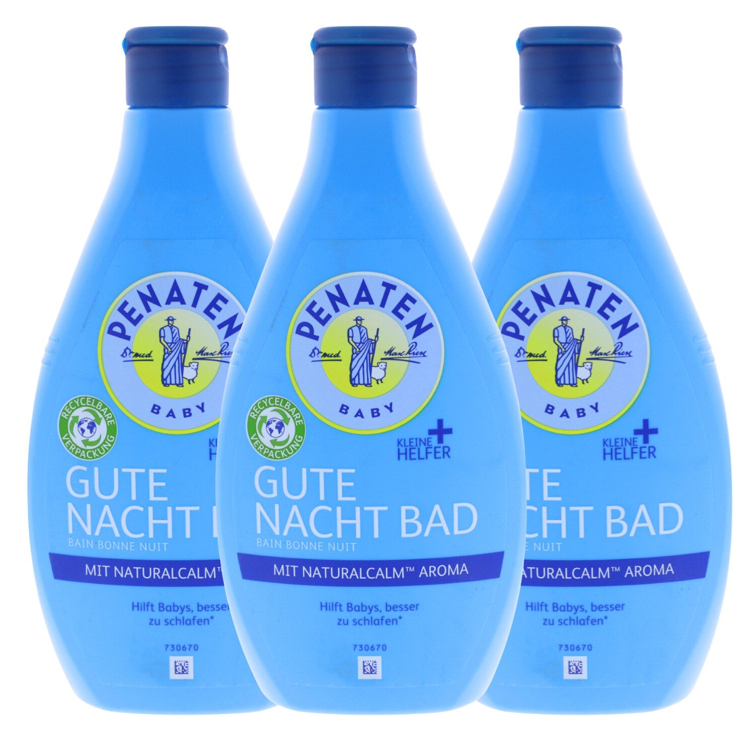 Haarshampoo 3x Penaten Baby Gute Nacht Bad je 400ml Kleine Helfer unterstützt das