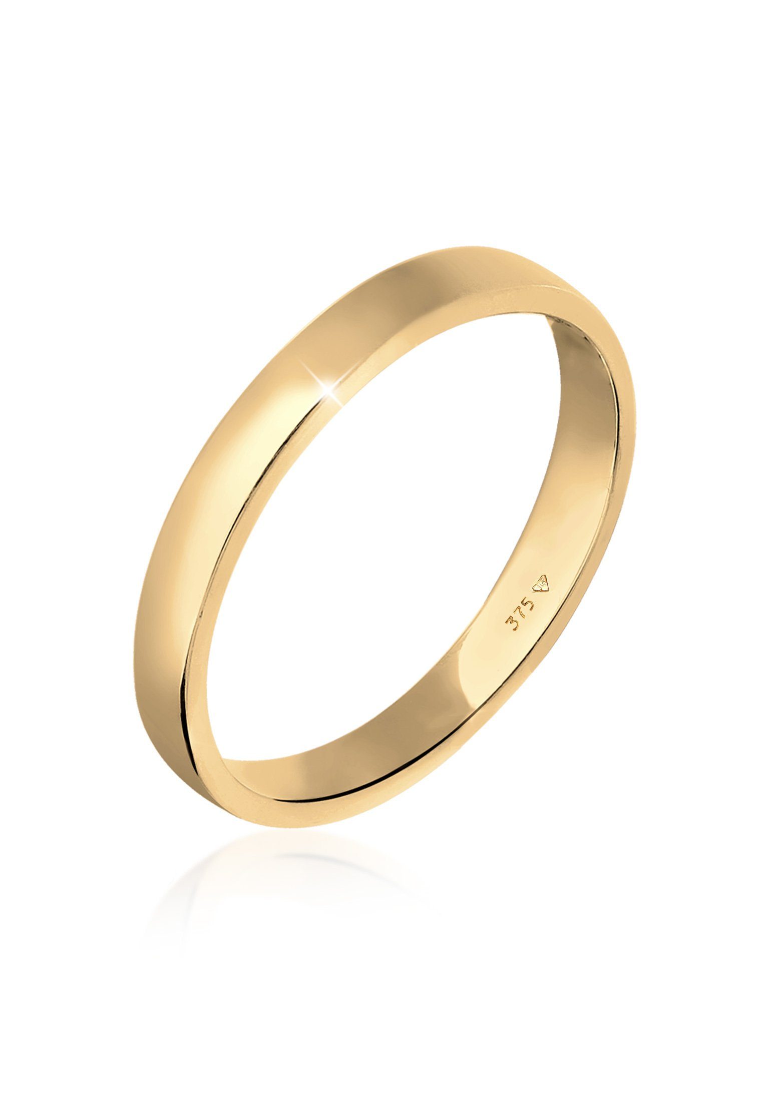 Elli Premium Fingerring Ehering Trauring Partnerring Basic 375 Gelbgold günstig online kaufen