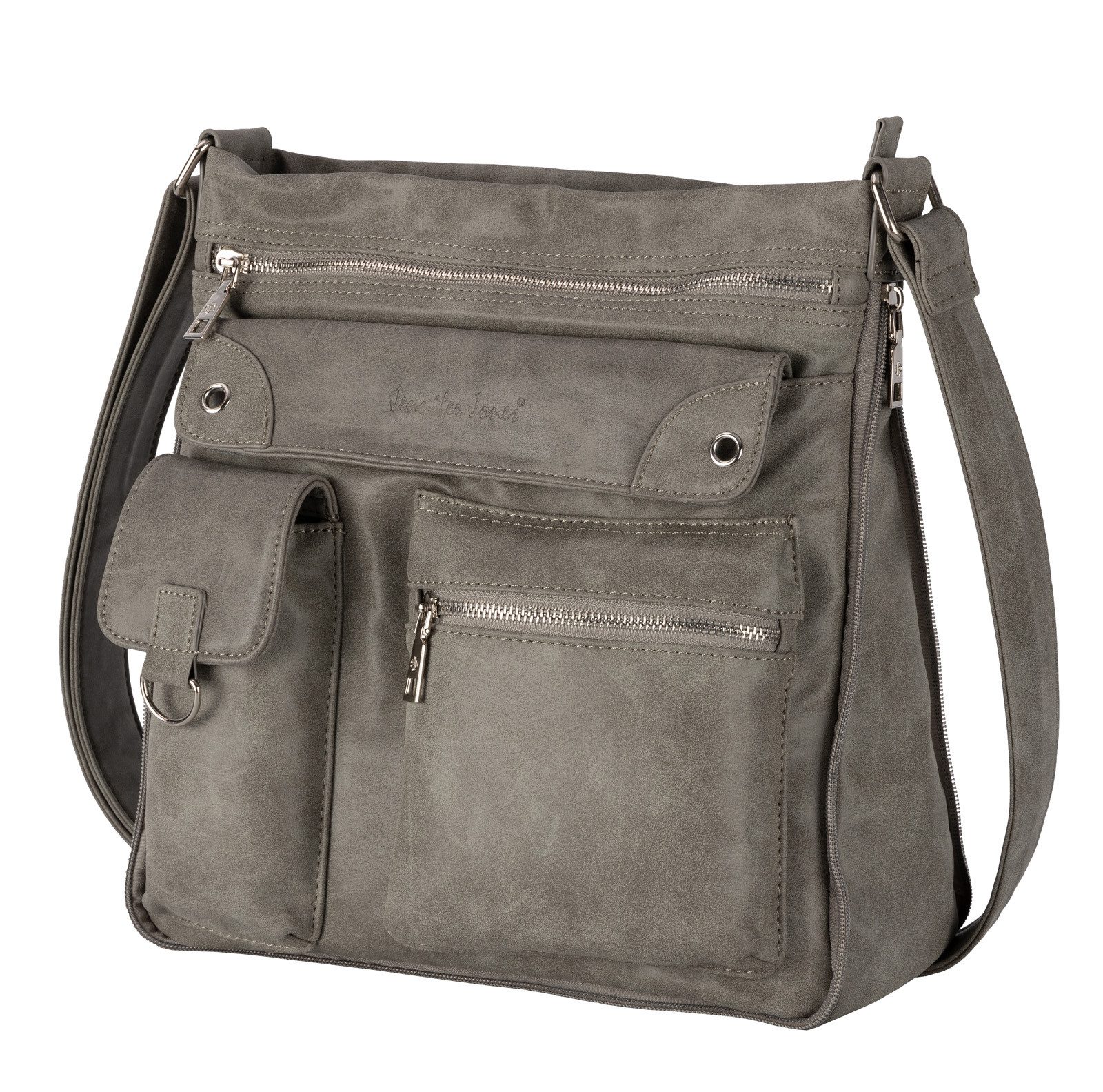 Jennifer Jones Umhängetasche Damen Tasche Schultertasche Umhängetasche Leder Optik Handtasche, als Schultertasche,Shopper,Handtasche tragbar