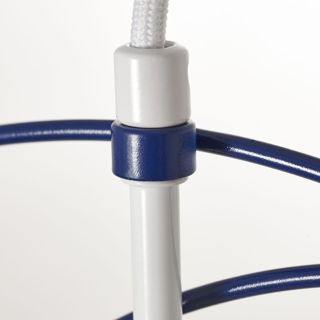 Brilliant Pendelleuchte Ezra, ohne Leuchtmittel, 31cm hellblau/weiß