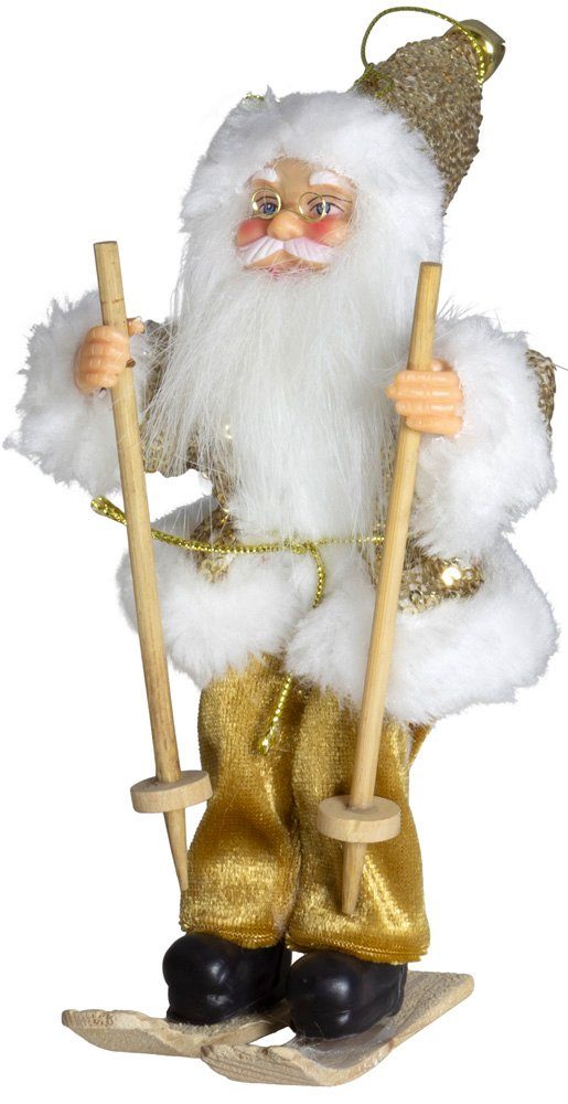 Christmas Paradise Weihnachtsmann 18cm, 4 Stück im Set, viele Farben/Modelle zum Aufhängen (Geschenkset, 4 St., Baumschmuck Anhänger), Weihnachtsdeko