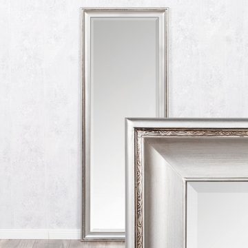 LebensWohnArt Wandspiegel Spiegel COPIA Silber-Antik 140x50cm