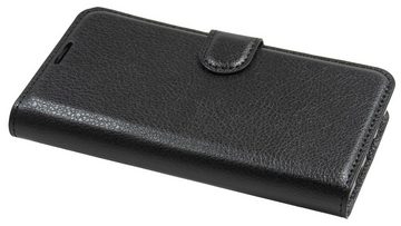 cofi1453 Handyhülle Tasche Hülle Fancy für Google Pixel 4A, Kunstleder Schutzhülle Handy Wallet Case Cover mit Kartenfächern, Standfunktion Schwarz