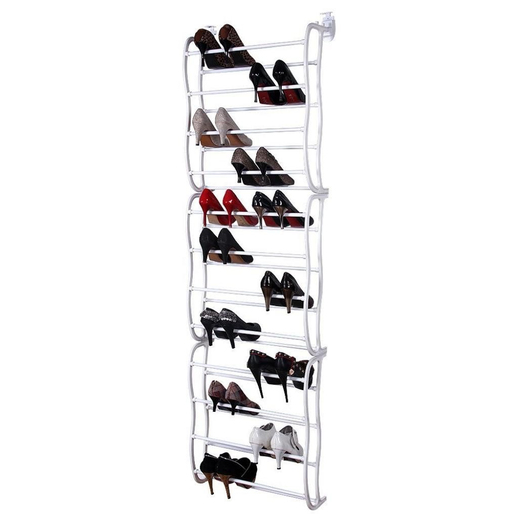 infactory Schuhregal für die Tür, Platz für 36 Paar Schuhe Schuh Regale Hochregal, passend für jede Türe