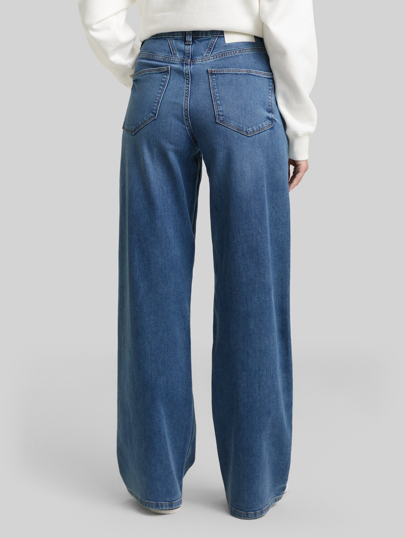TOM TAILOR Weite Jeans Jeanshosen TTMADINA WIDE Jeans – Bild 4 von 5