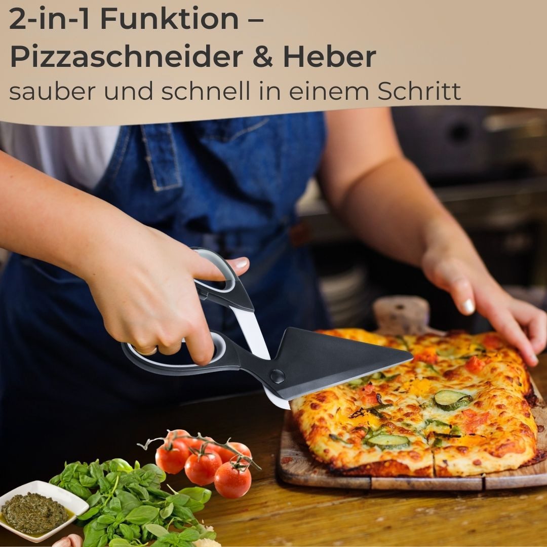 Topanbieter999 Pizzaschere mit Heber 27,2 cm Küchenschere