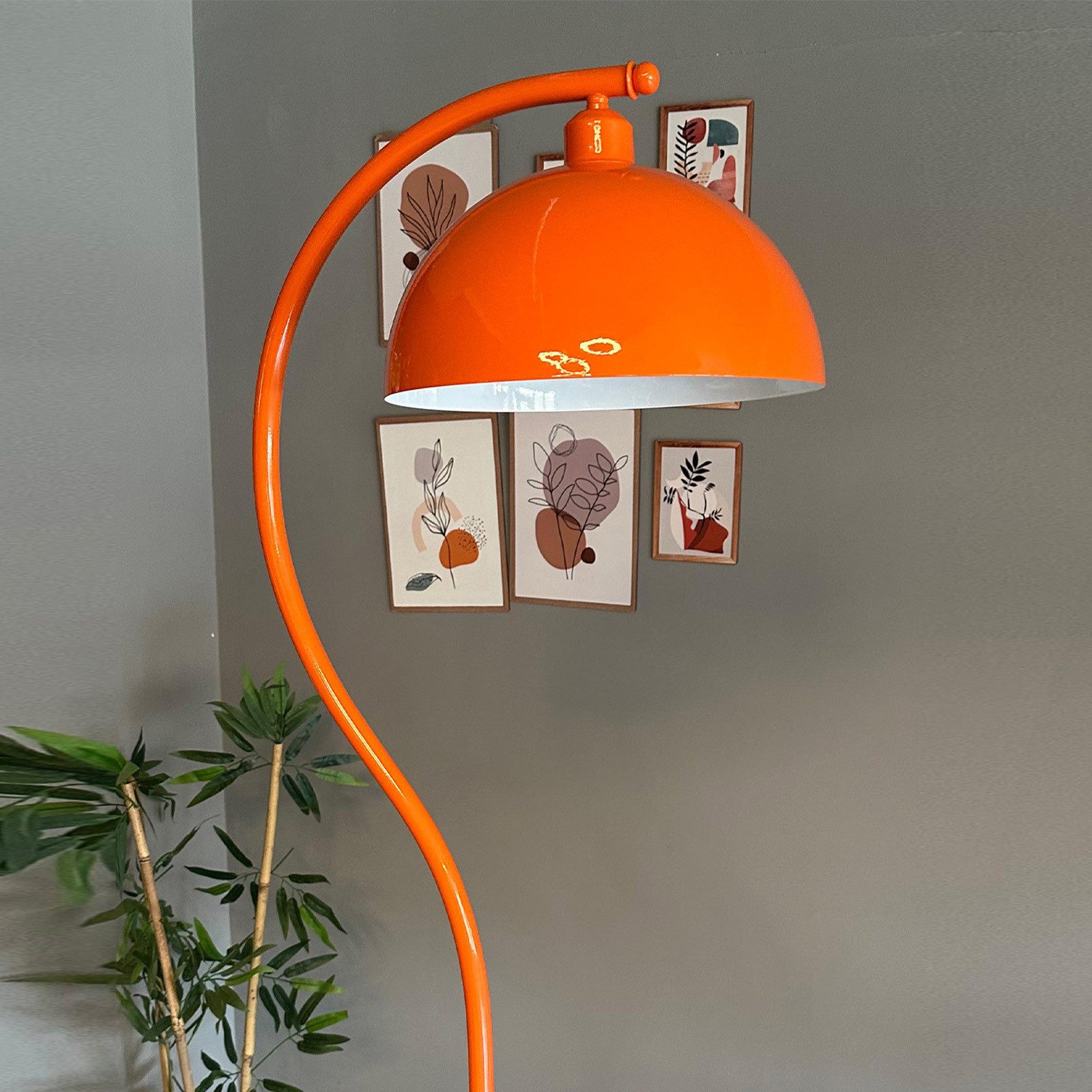 Bamyum Stehlampe Orange Stehlampe Modern Dekorative Metall Lampe, ohne Leuc günstig online kaufen