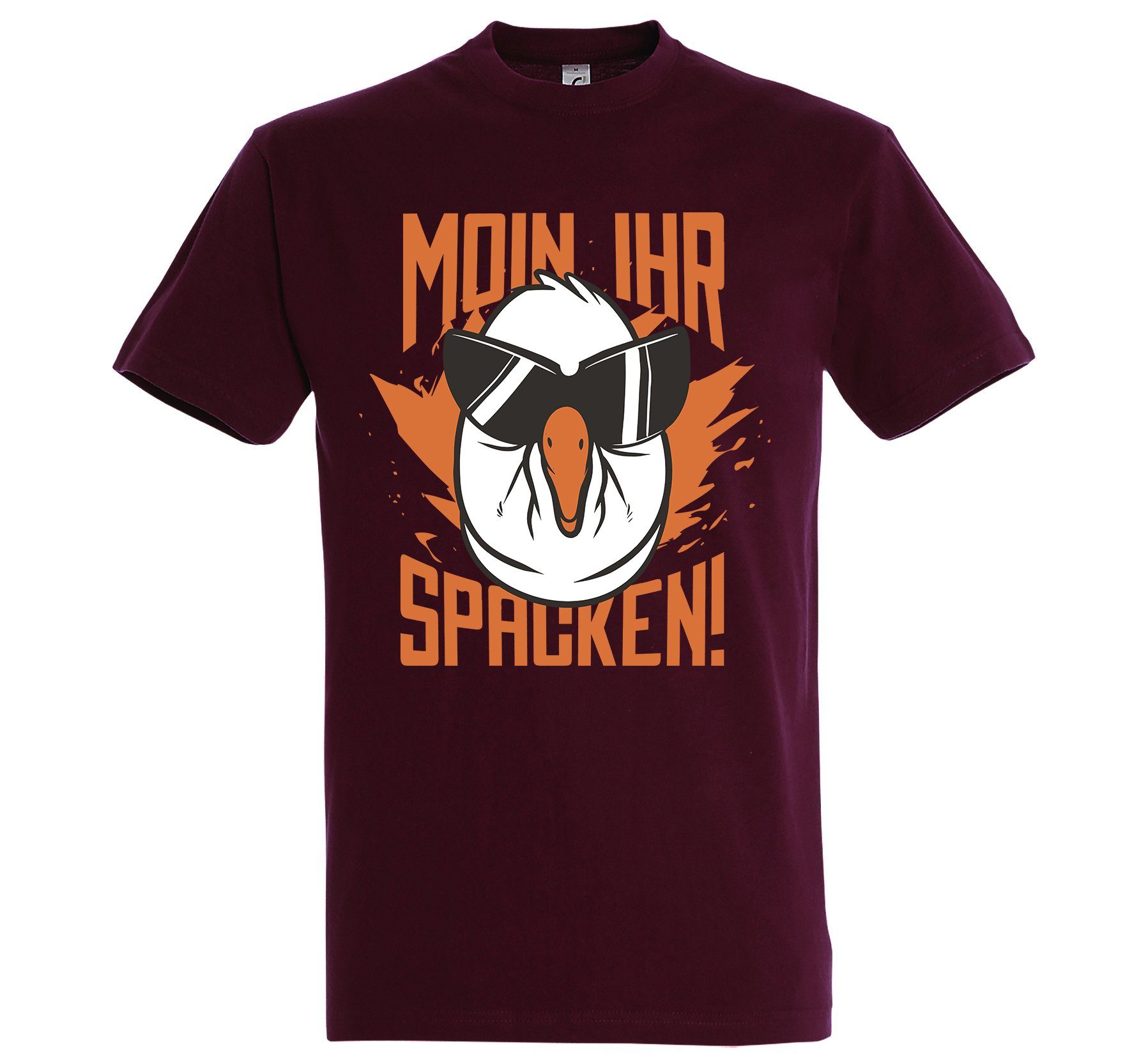 Print-Shirt Herren T-Shirt Moin Ihr Spacken