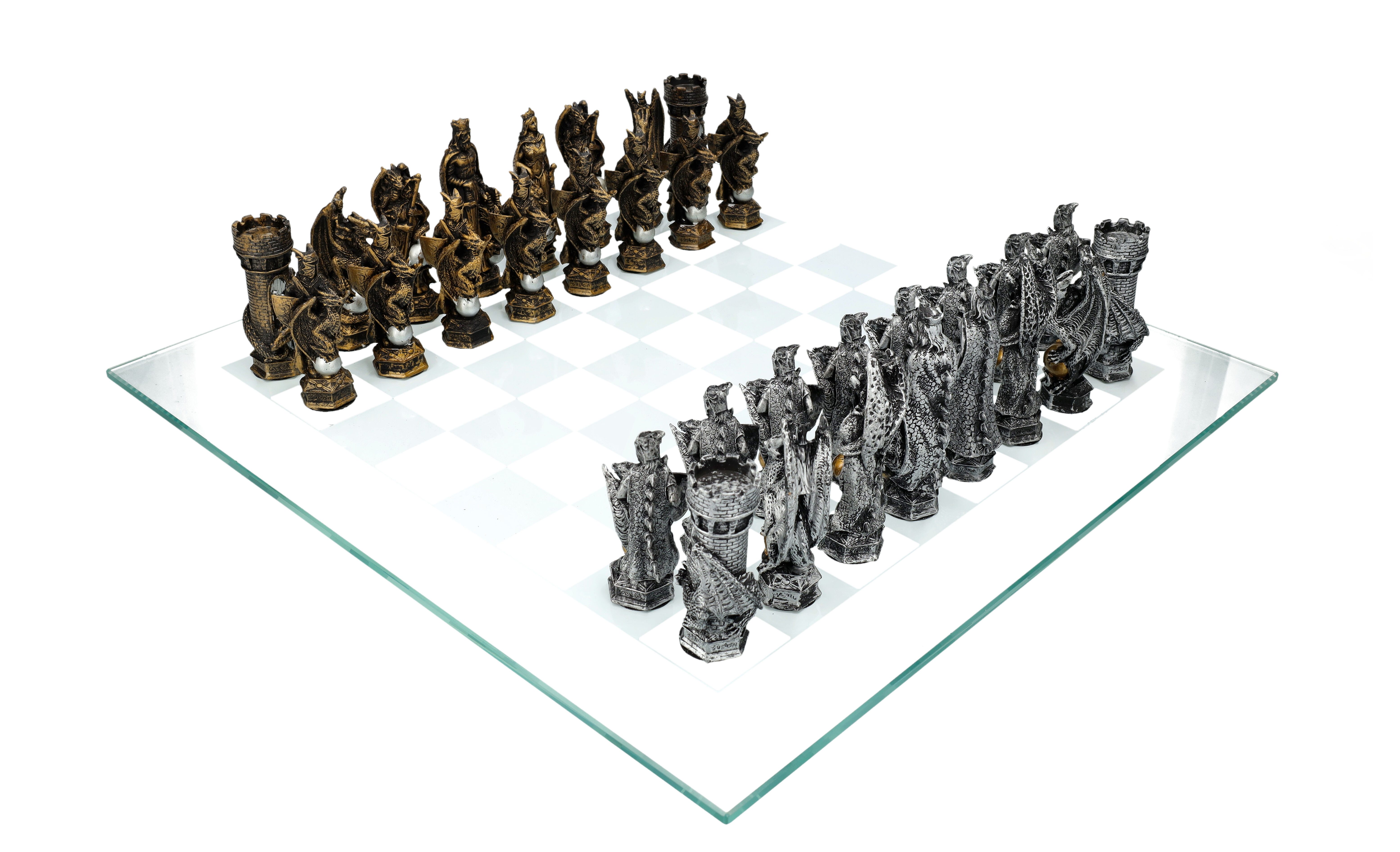 Figuren Shop GmbH Spiel Schachspiel Fantasy - König Arthur - Mittelalter Mythologie Schach