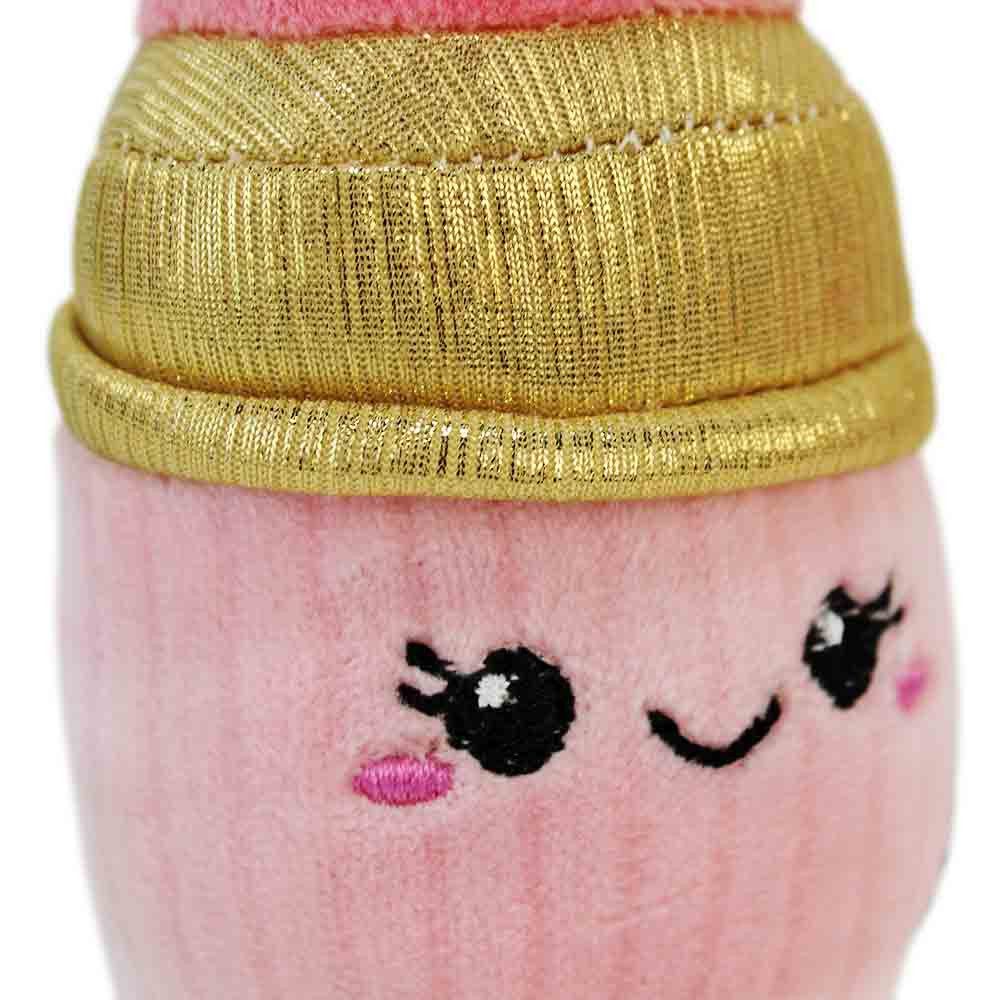 Van Manen Kuscheltier Plüschtier Lippenstift kawaii rosa - ca. 10 cm (1-St)