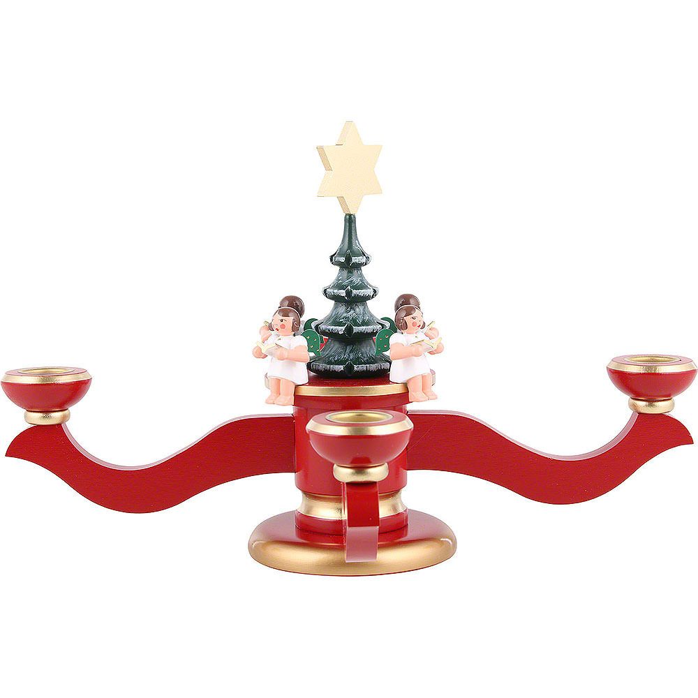 Christian Ulbricht Schwibbogen Adventsleuchter rot (20,0cm) von Christian Ulbricht