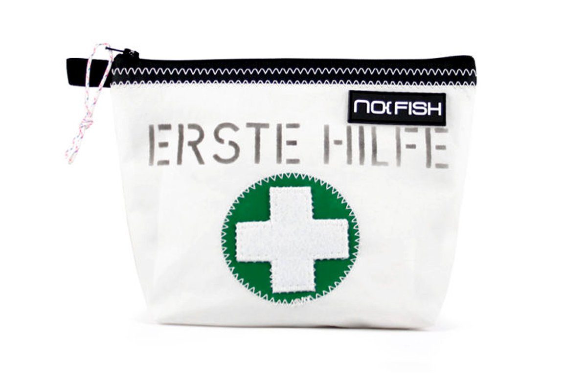 NO FISH Federmäppchen Kosmetiktasche SAIL Erste Hilfe, recyceltes Segeltuch