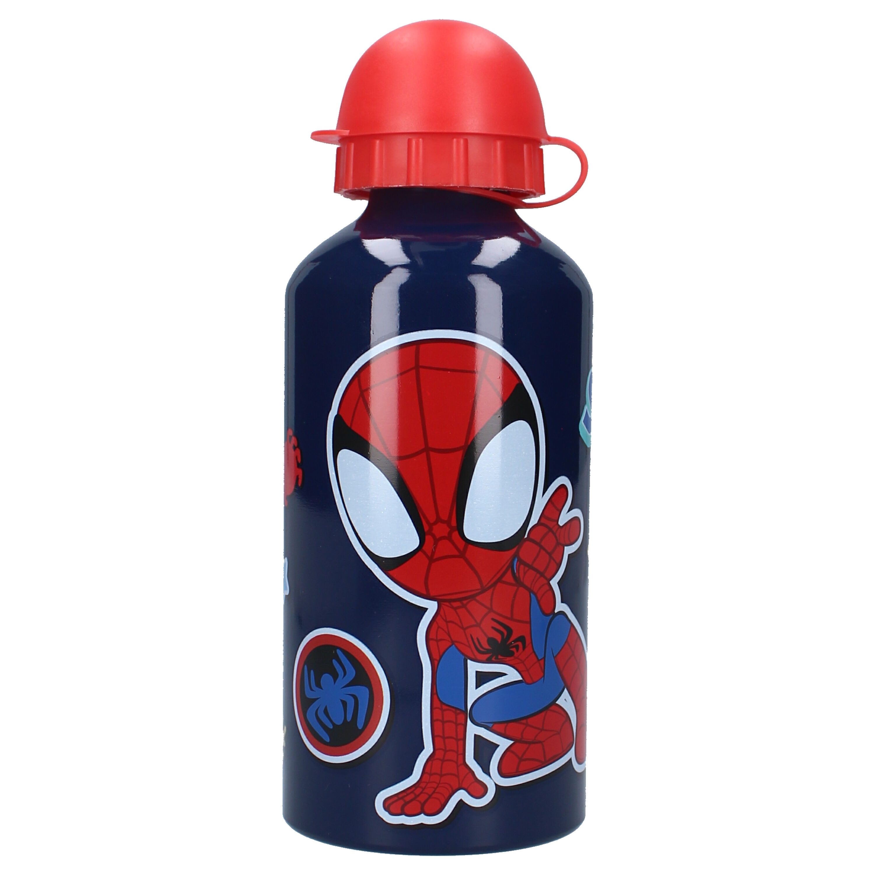 Spiderman Trinkflasche Kinder Trinkflasche aus Aluminium 500 ml mit praktischem Verschluss