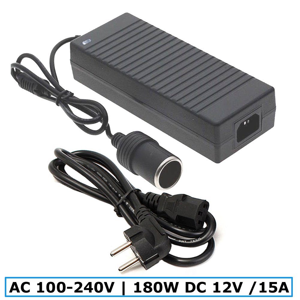Spannungswandler O49C 180W 12V 15A KFZ Spannung Wandler Konverter Netzteil Ladegerät