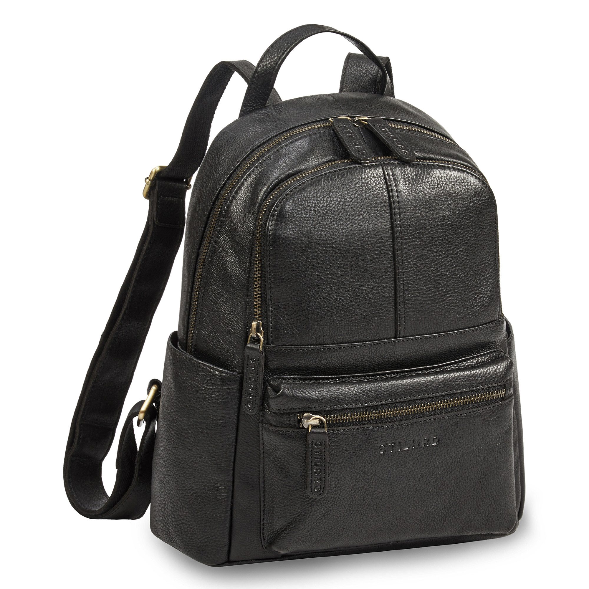 STILORD Cityrucksack "Berry" City Rucksack Damen Leder Klein 13 Zoll günstig online kaufen