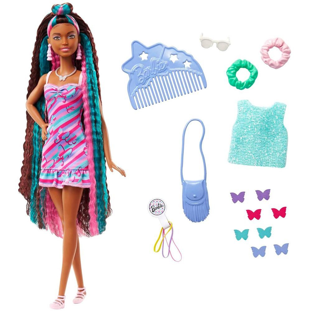 Barbie Anziehpuppe Totally Hair Barbie Mattel HCM91 Spielset mit Haar-Puppe günstig online kaufen