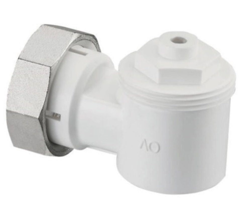 Heizkörper OVENTROP 1011450 Winkeladapter für Ventil-Heizkörper weiß