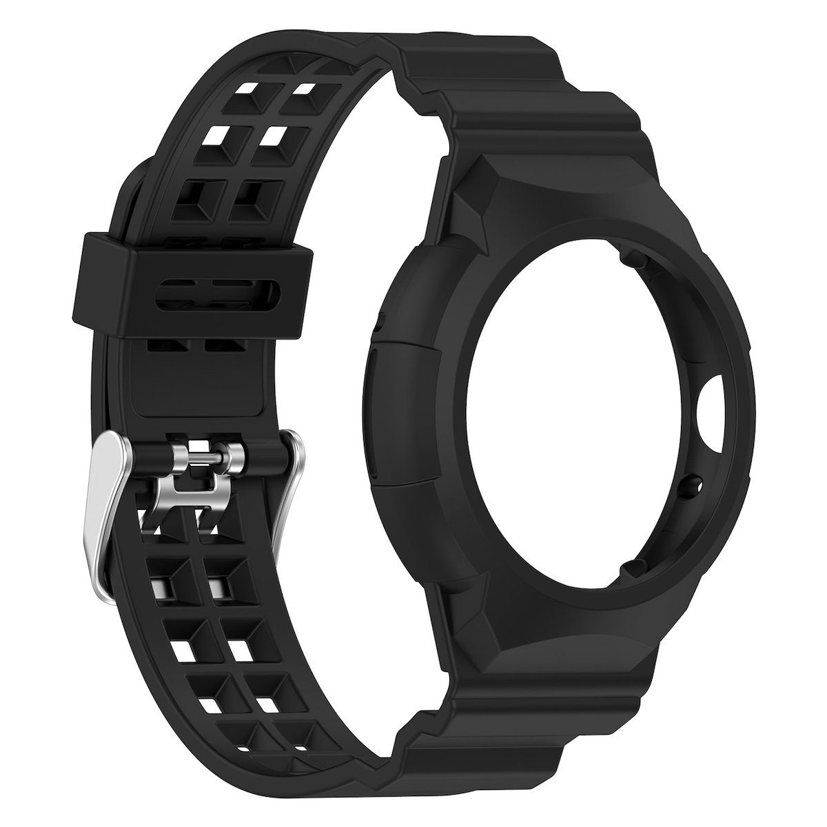 Watch mit Gehäuse Smartwatch-Armband 2 Pixel Wigento Google 1 + Armband Silikon Für Schwarz