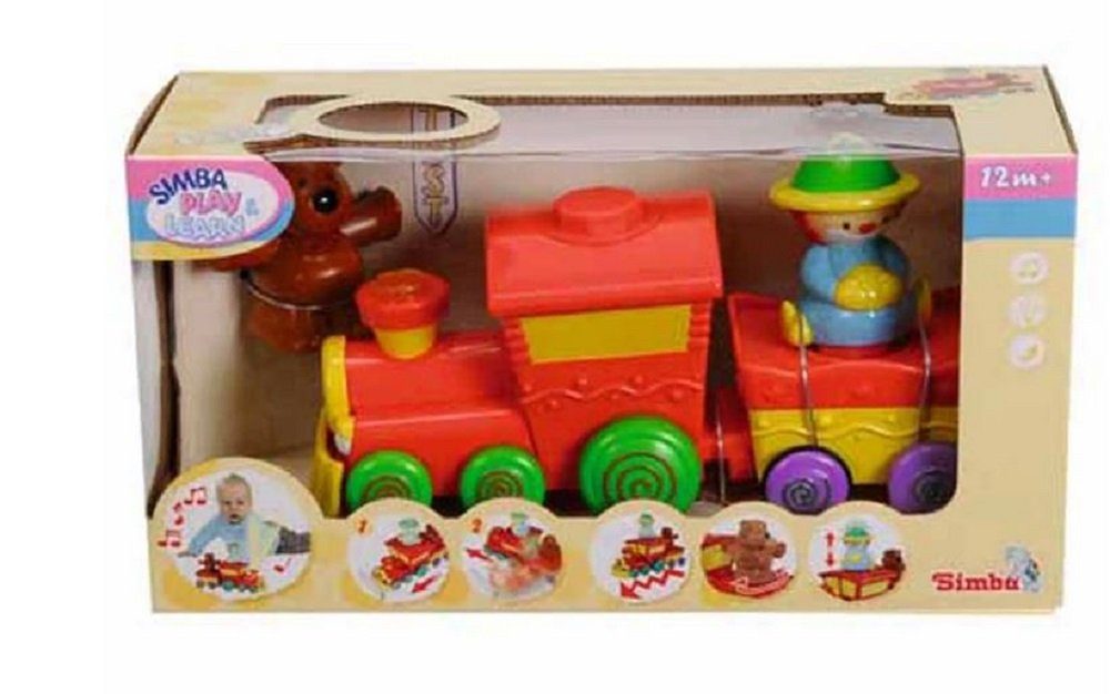 SIMBA Spielzeug-Lokomotive Zirkuszug - Zug Eisenbahn ca. 21 cm, als Geschenk geeignet