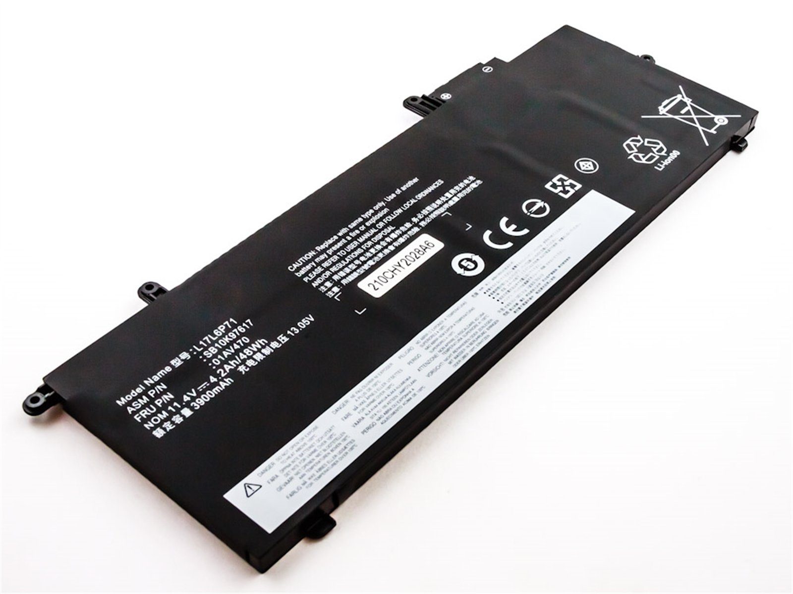 MobiloTec Akku kompatibel mit Lenovo ThinkPad X280(2FCD) Akku Akku 4050 mAh (1 St)