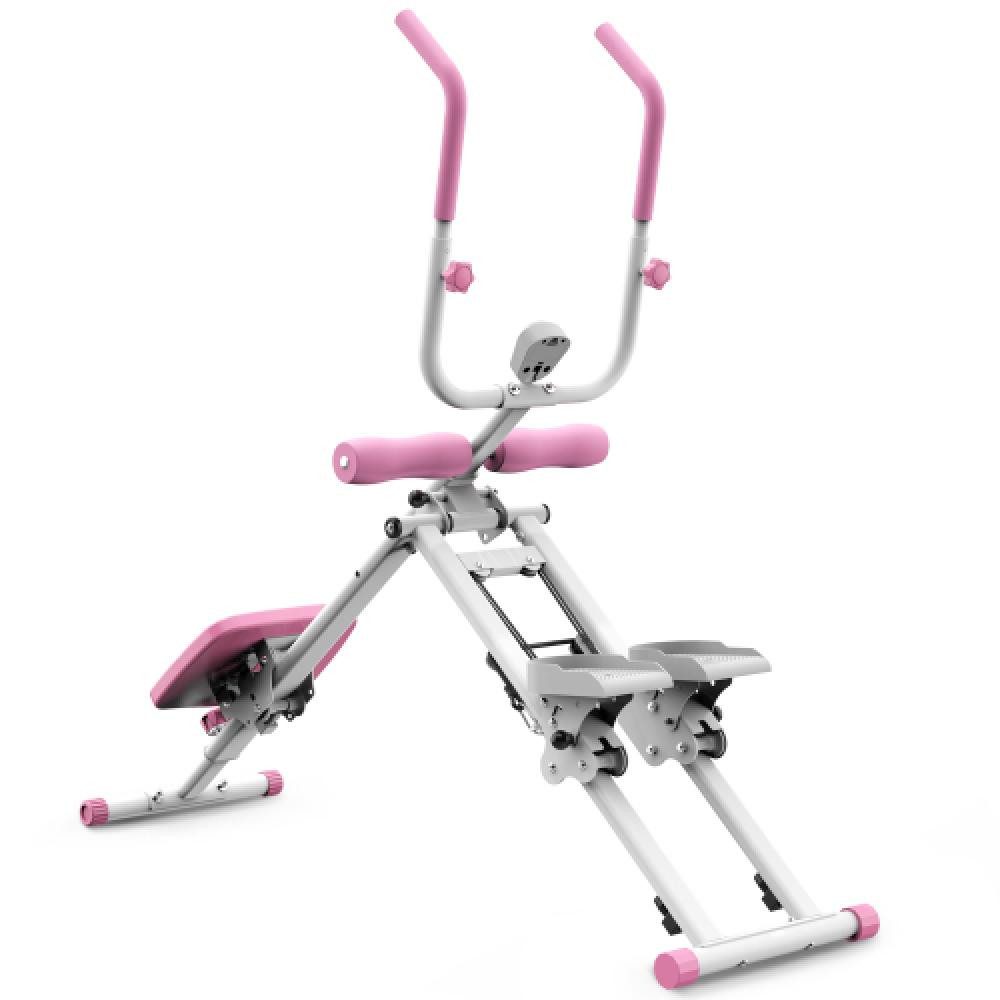 Aiorber Heimtrainer Aiorber-Klappbarer Multifunktions-Stepper mit Monitor für Heim-Fitness