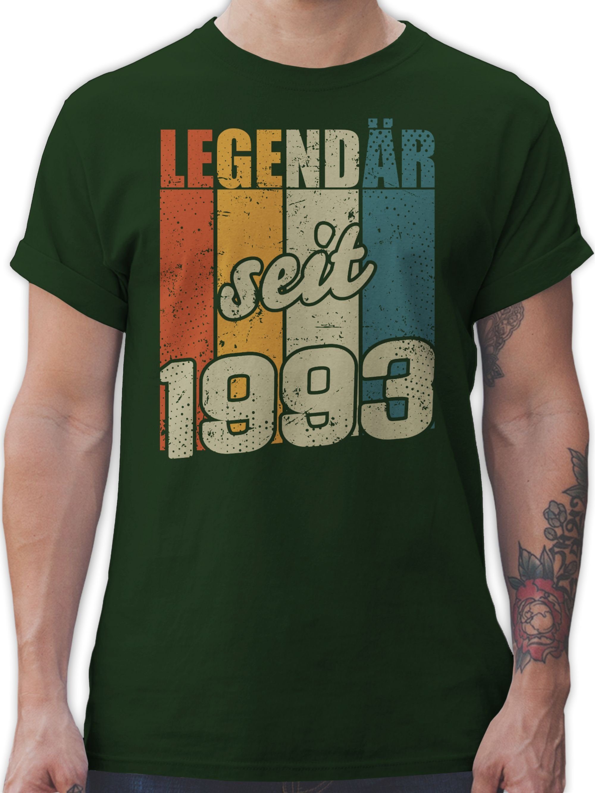 Shirtracer T-Shirt Legendär seit 1993 30. Geburtstag 02 Dunkelgrün