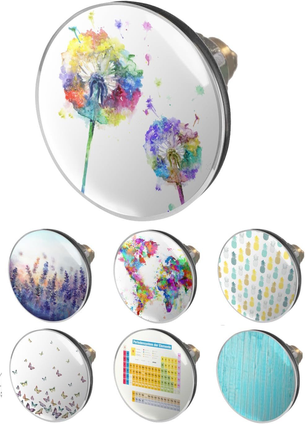 Arteneur Waschbeckenstöpsel Pop-up, Stöpsel mit integriertem Haarsieb für Abläufe Ø 40 mm