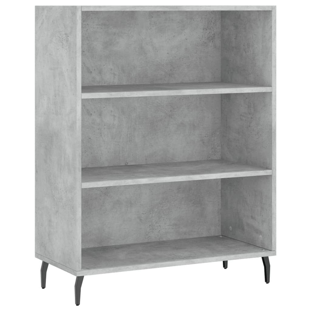 vidaXL Standregal Regalschrank Betongrau 69,5x32,5x90 cm günstig online kaufen