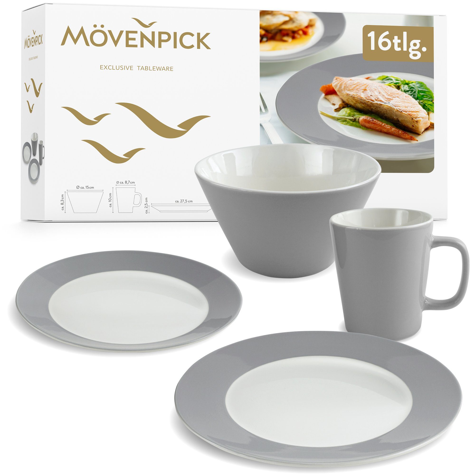 Savacaf Com Verona Kombi Set Teller Tassen Hti Living Kombiservice 16 Tlg Kuche Kochen Backen Kombiservice