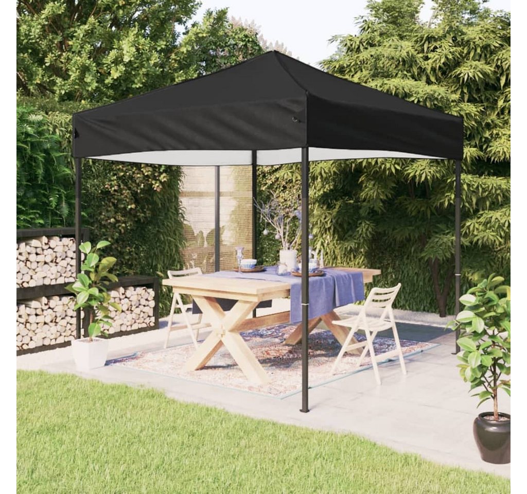 Thumbnail - vidaXL Pavillon Partyzelt Faltbar Schwarz 2x2 m Garten Pavillon