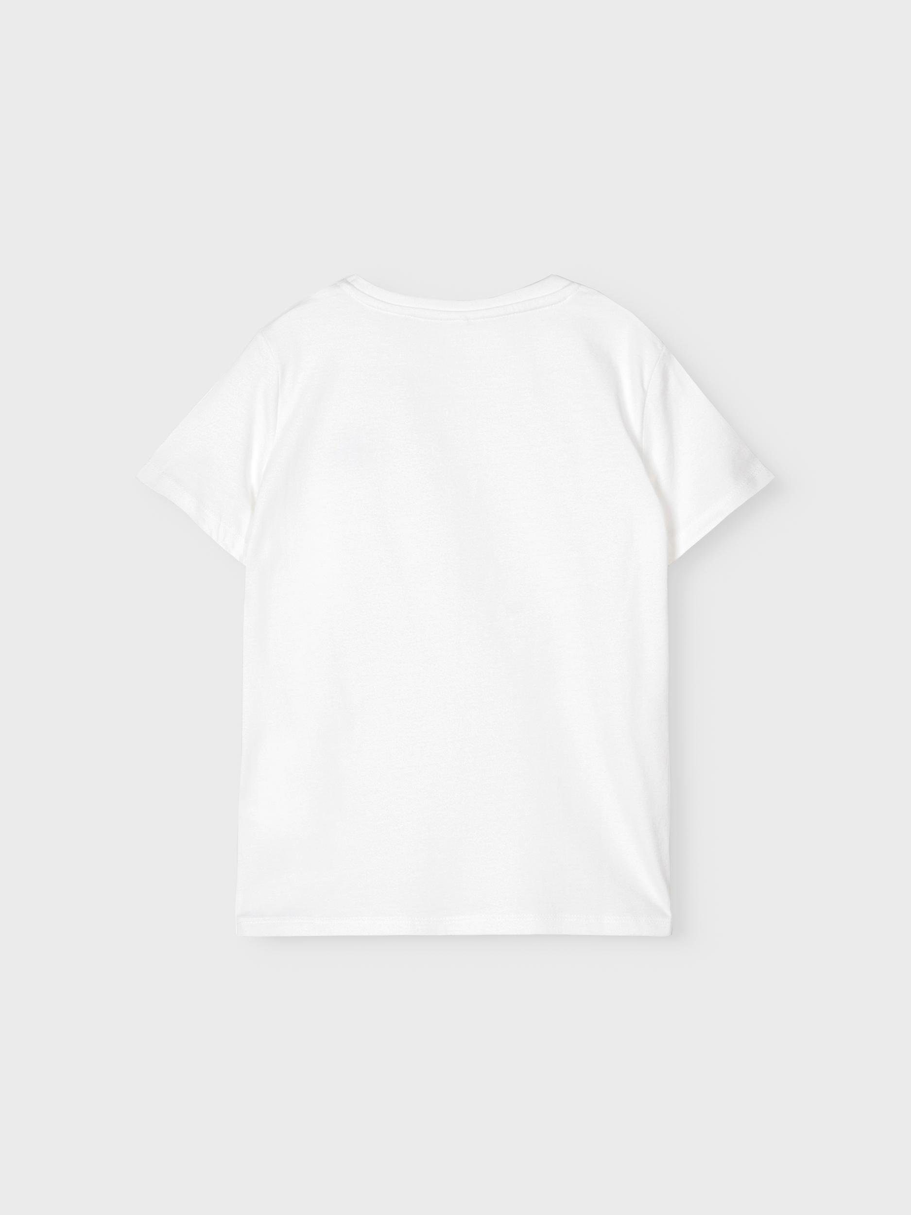 (1-tlg) It lizensiertem Print, kurzärmelig White Baumwoll-Shirt Baumwolle mit Bright T-Shirt Jungen Name reiner aus