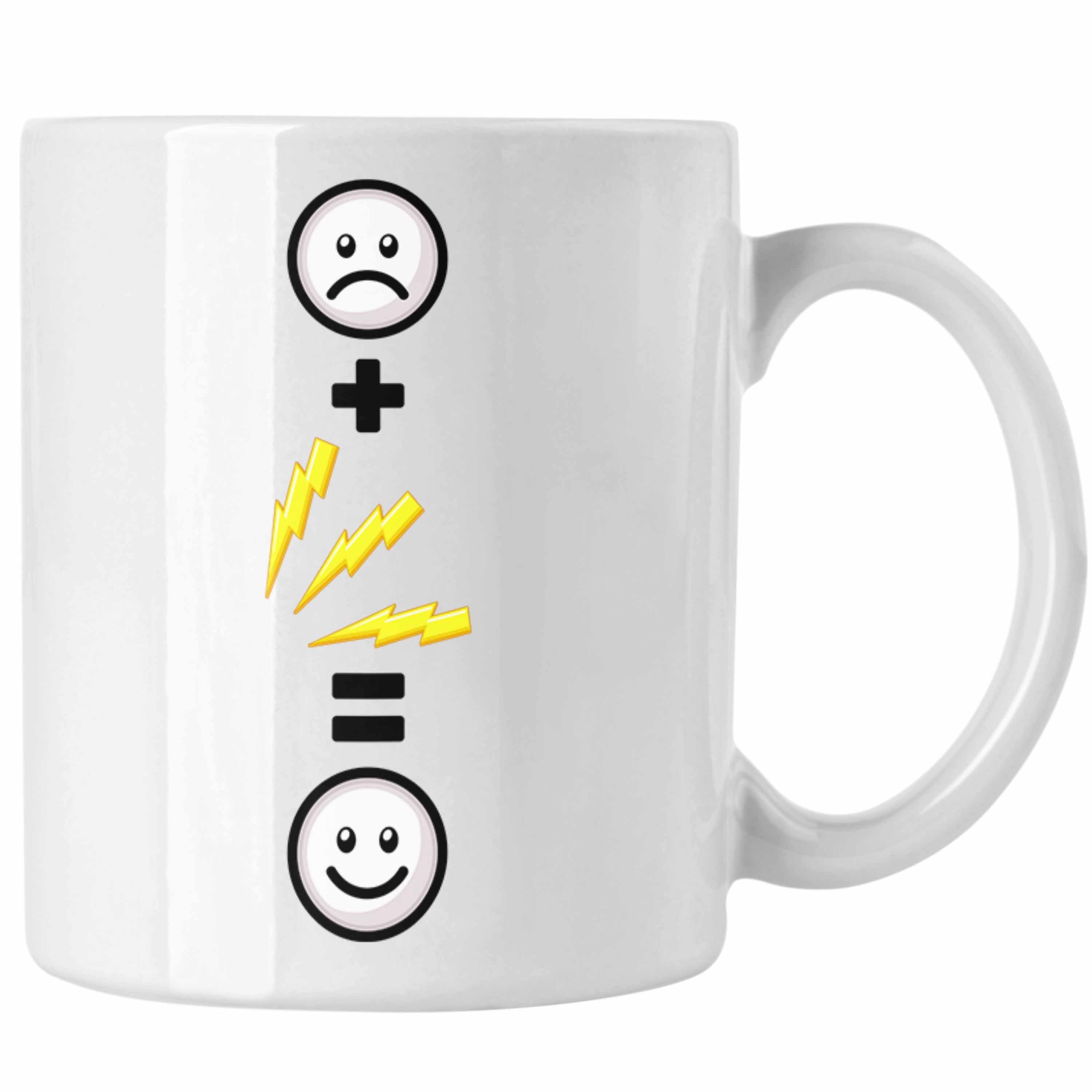 :(E Lustige Elektriker Trendation für Geschenkidee Weiss Elektroniker Tasse Tasse Geschenk