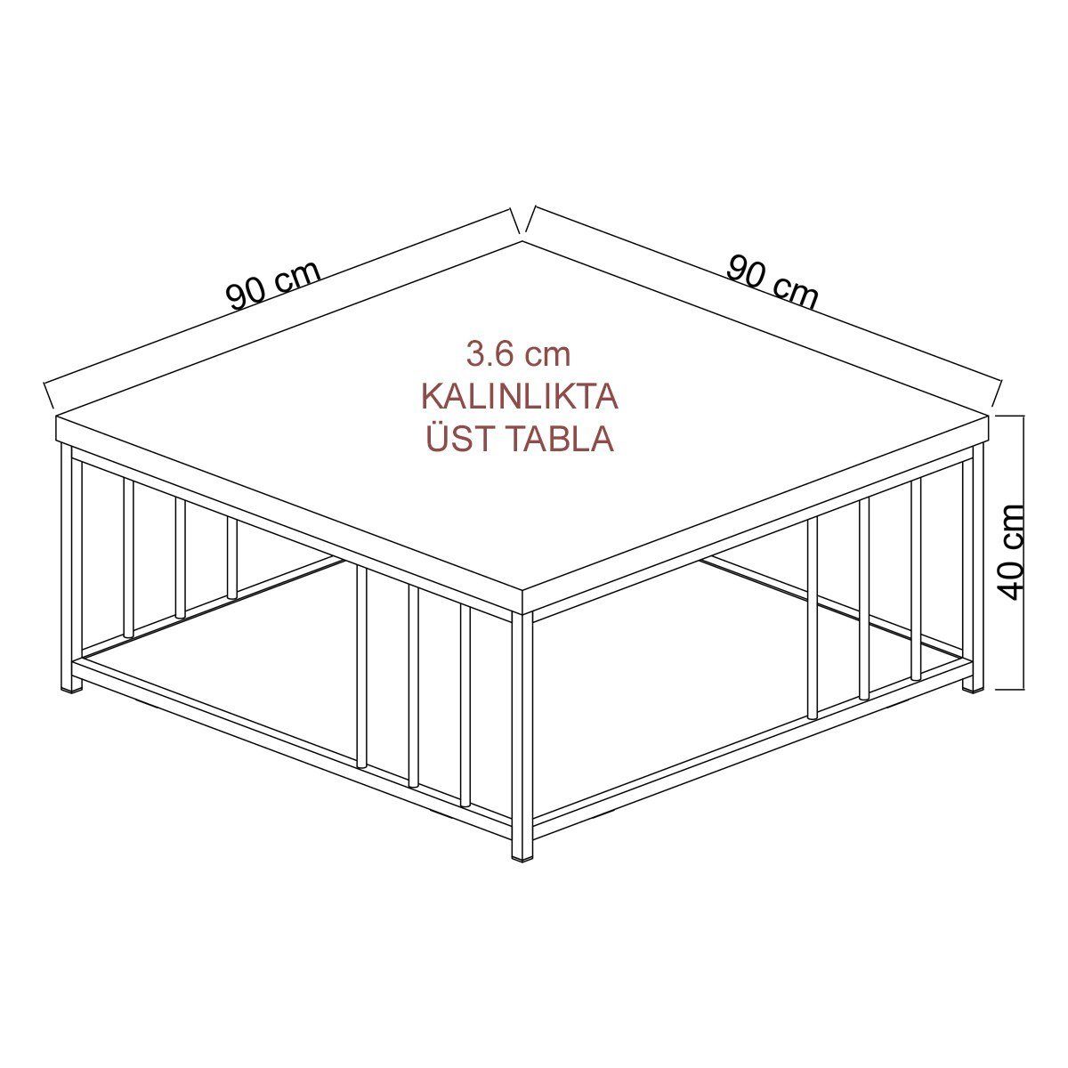 BLY1136 Couchtisch Skye Decor