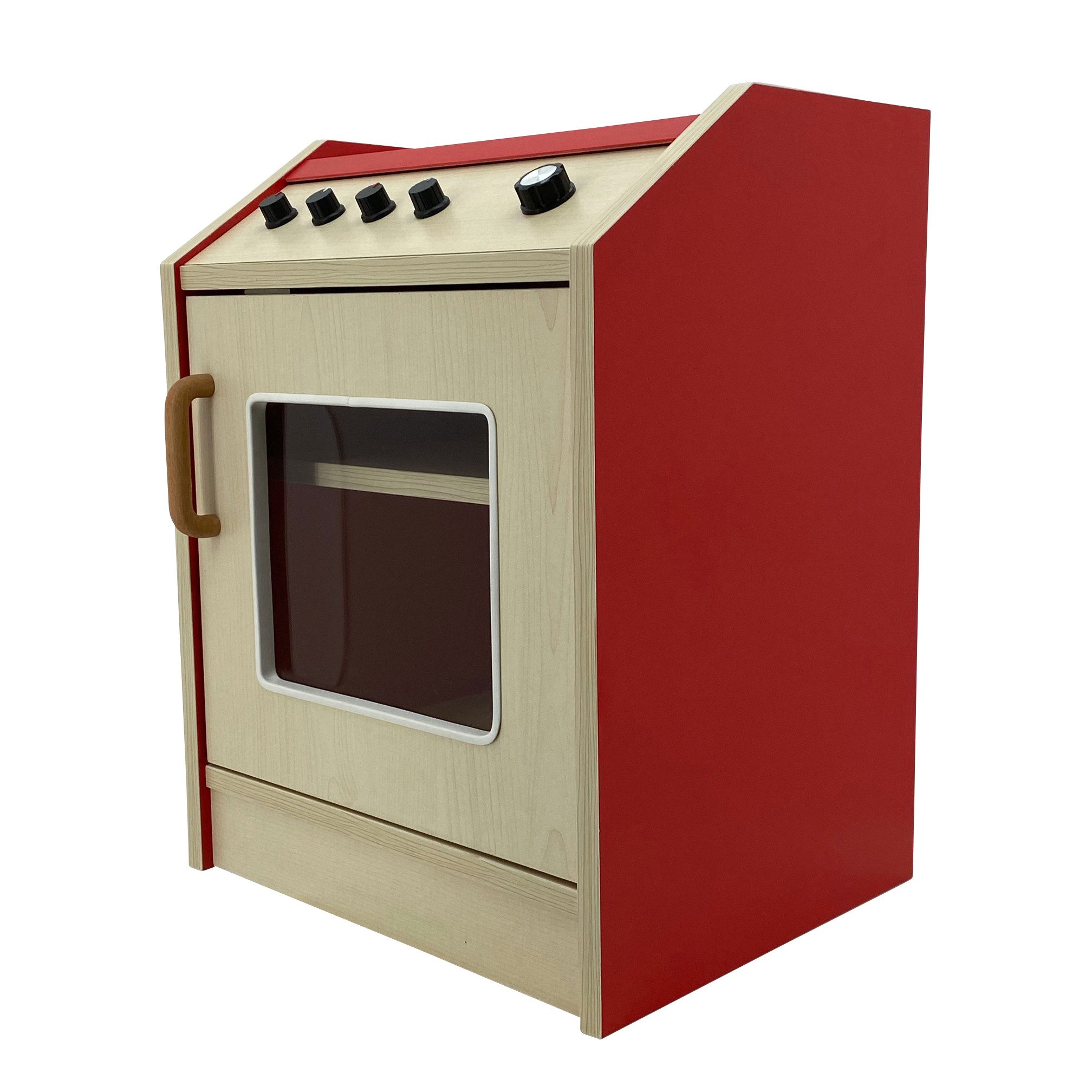 Sweety-Toys Kinder-Herd Sweety Toys 12336 Kinder Herd aus Holz – Rot – Spielzeug Küchenherd