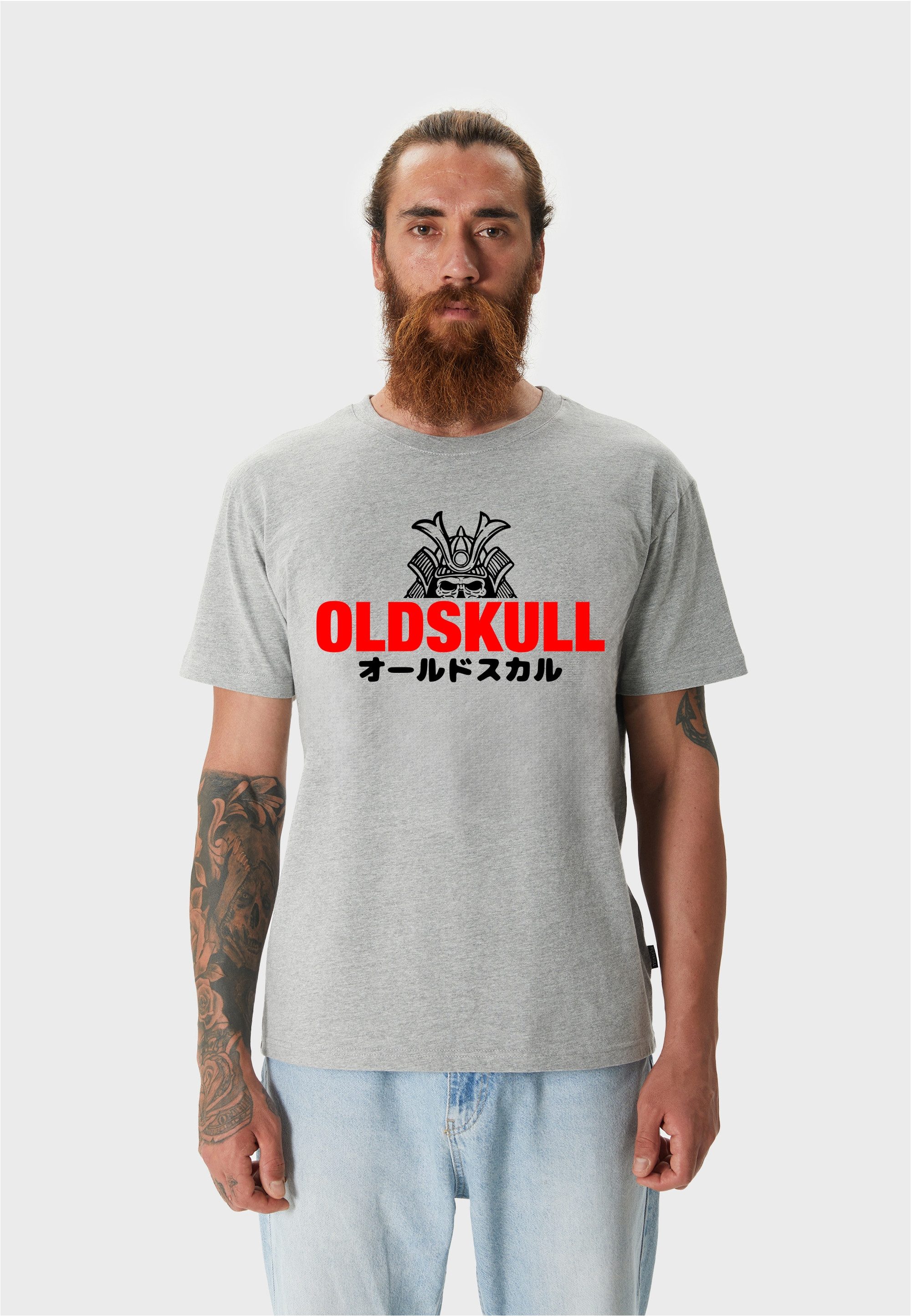 Oldskull T-Shirt Basic Classic Samurai Logo (1-tlg) mit tollem Logo-Print