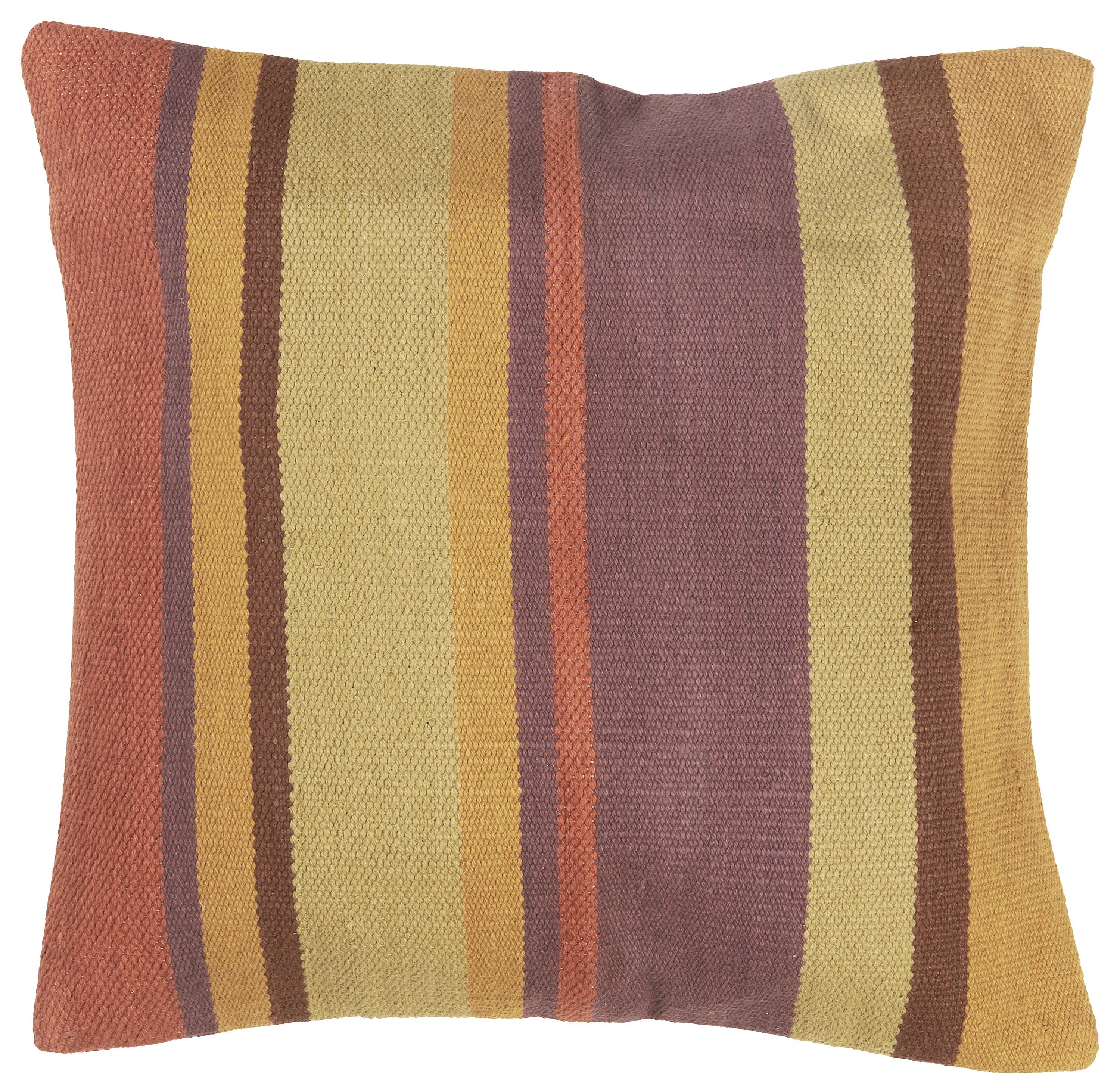 Ib Laursen Kissenbezug Ib Laursen - Kissenbezug Kissenhülle 50x50cm Rost Curry ... Gestreift