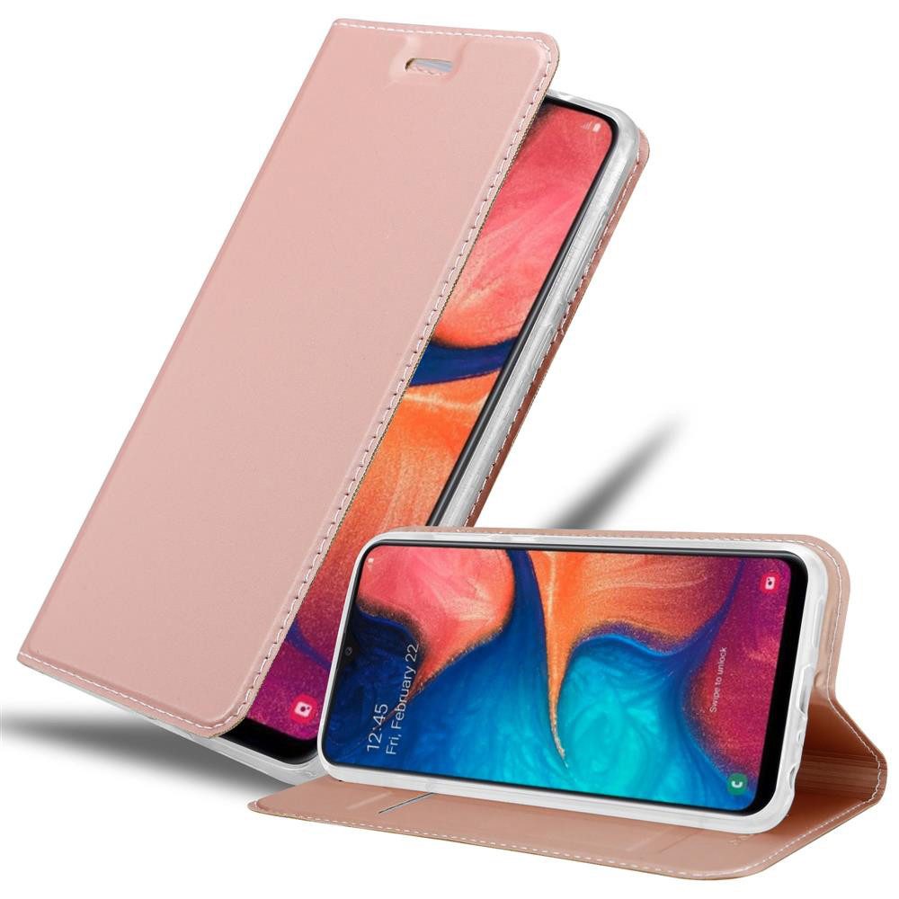 Cadorabo Handyhülle für Samsung Galaxy A10e / A20e Hülle Samsung Galaxy A10e / A20e, Schutzhülle Hülle mit Standfunktion, Magnetverschluss und Kartenfach