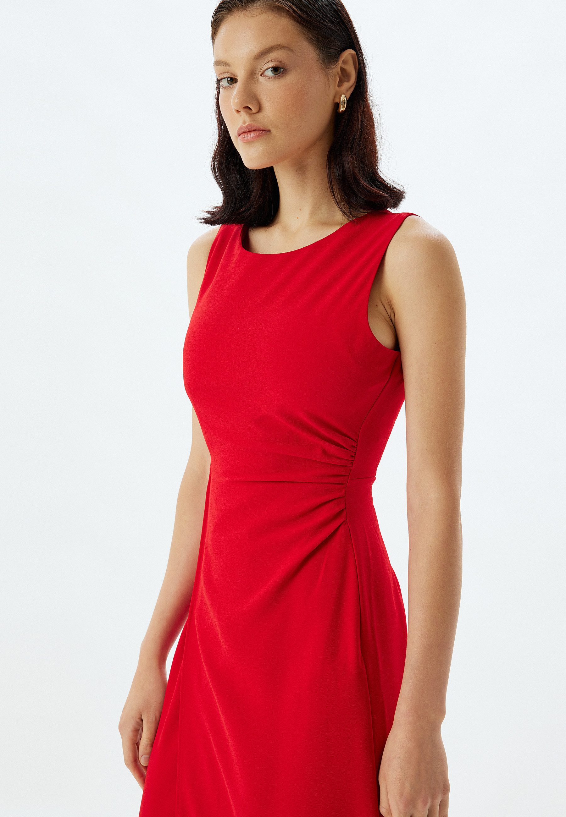 Koton Maxikleid Maxi Länge Rundhalsausschnitt günstig online kaufen