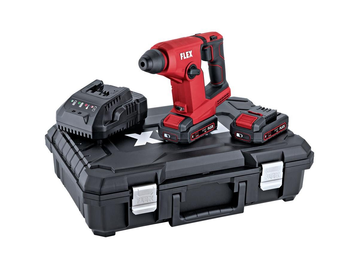 Flex Akku-Bohrhammer FHE 1-16 18.0-EC, 18 V, max. 810 U/min, (Set inkl. 2 Akkus)
