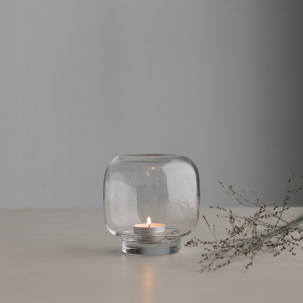 Storefactory Kerzenständer Teelichthalter HULTSJÖ S klarglas, 11x11x12 cm