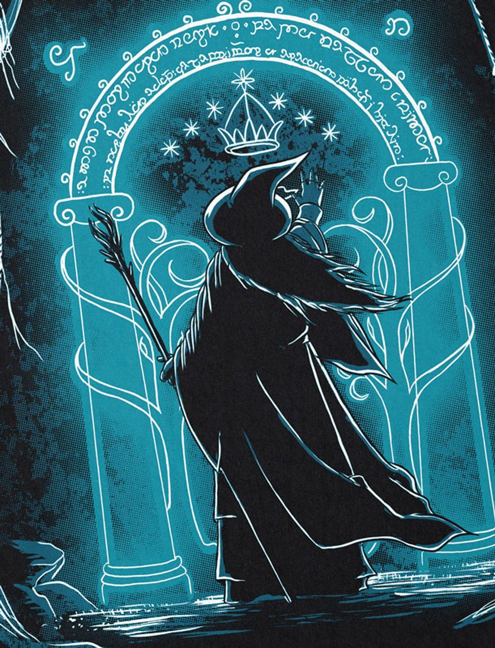 style3 T-Shirt The Grey Wizard ring herr der ringe lord of the rings mittel günstig online kaufen