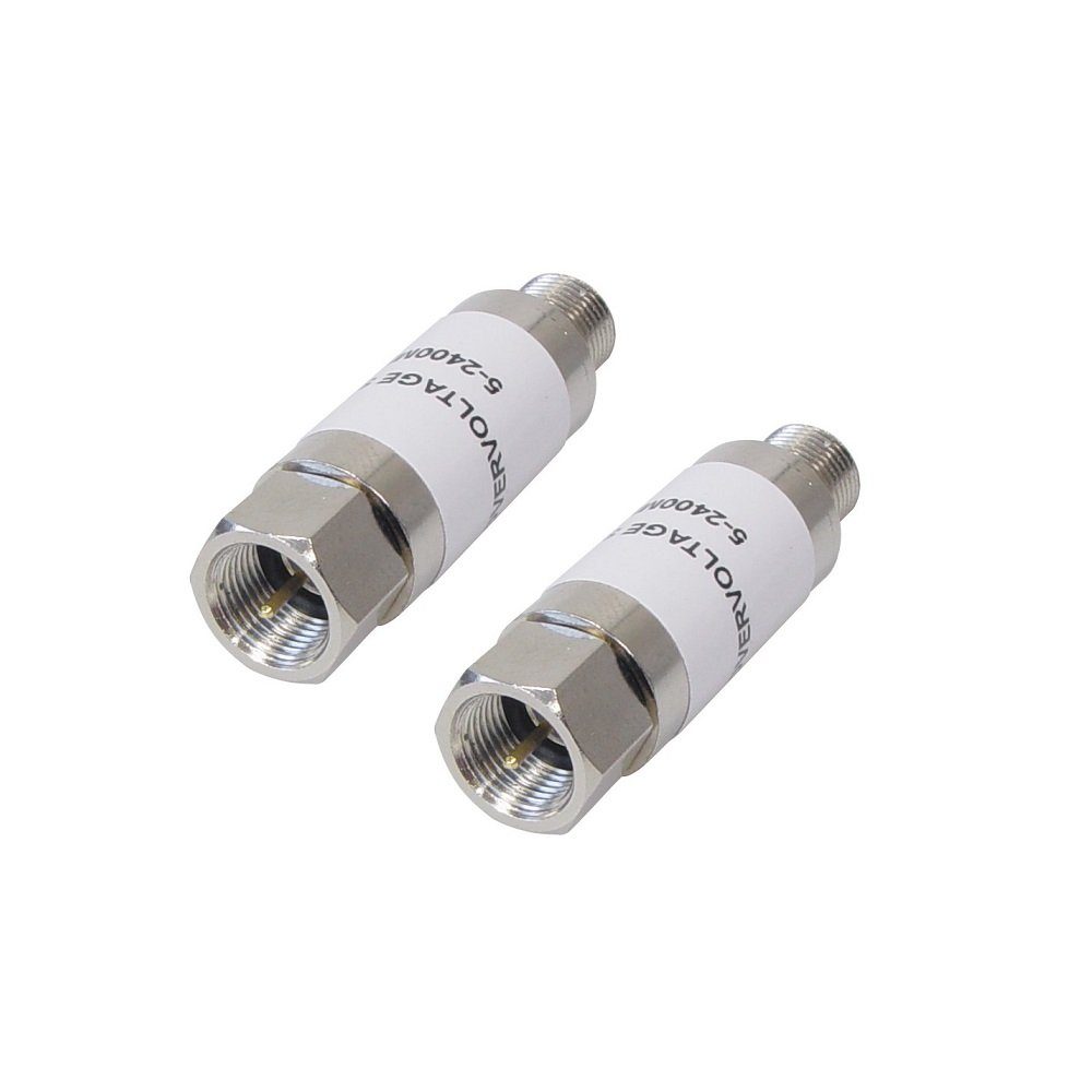 Sat Überspannungsschutz Blitzschutz Sat-Anlage+ DVB-T F Kupplung TV-Kabel